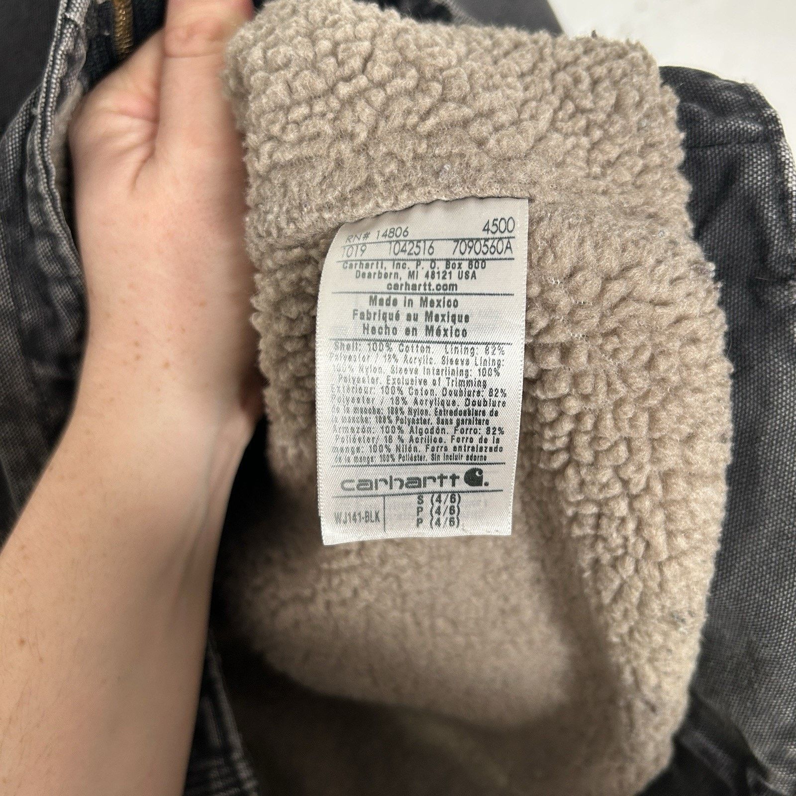 Carhartt Y2K Carhartt Sherpa-Lined Hooded Detroit Jacket “Black” Size S / US 4 / IT 40 - 12 Thumbnail