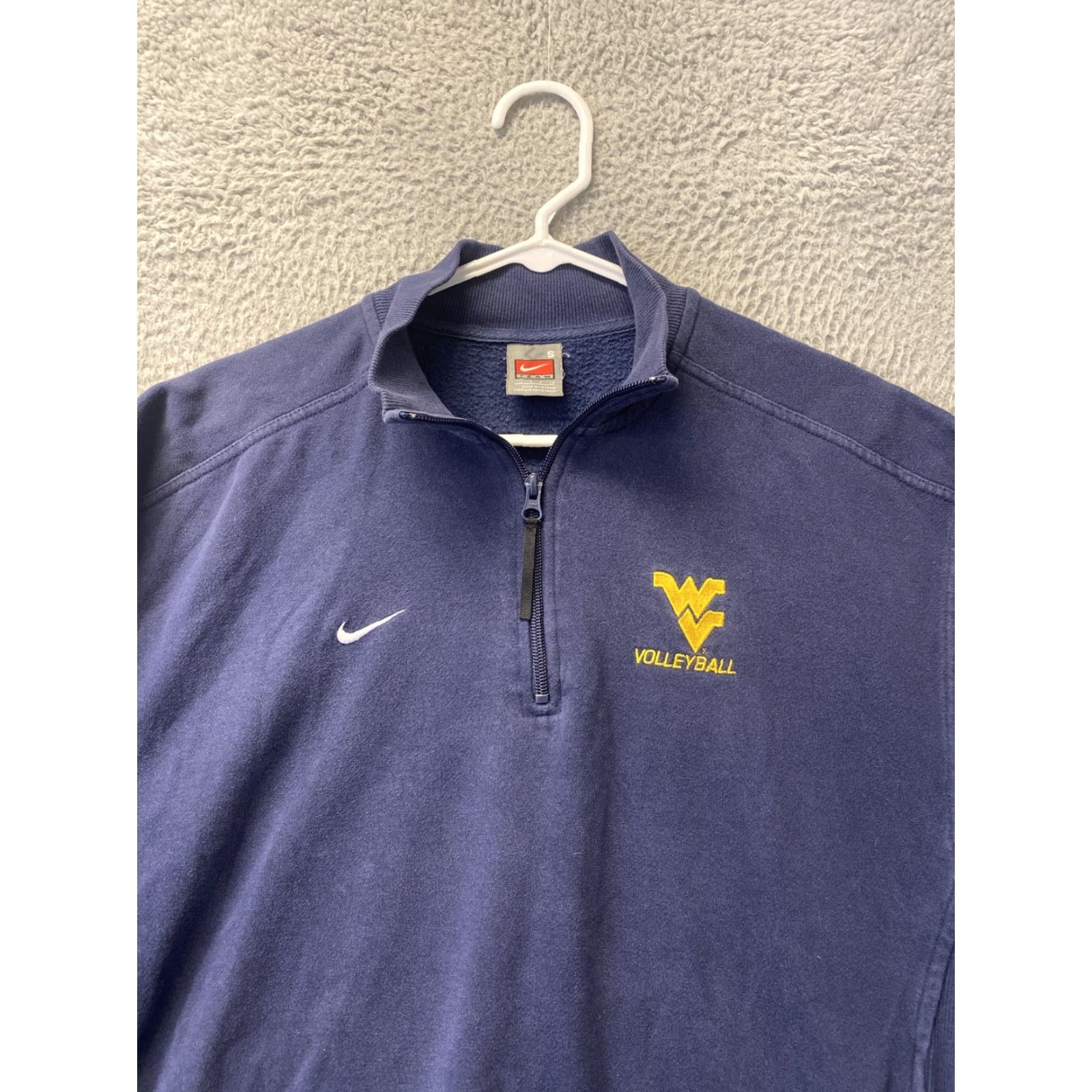 Nike VINTAGE Nike WVU Sweatshirt 1/4 Zip Pullover Fleece Mens Small Blue NCAA Team Size US S / EU 44-46 / 1 - 2 Thumbnail