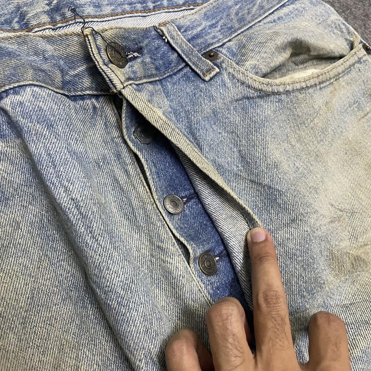 Levi's Vintage Clothing × Vintage Vintage 90s Levis 501 Distressed Denim Grunge Style Size US 35 - 5 Thumbnail