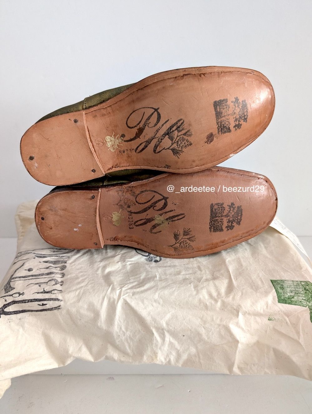 Paul Harnden Shoemakers *NEW* GOLD 2 LEATHER LACED OXFORDS 4L Size US 6.5 / IT 36.5 - 8 Thumbnail