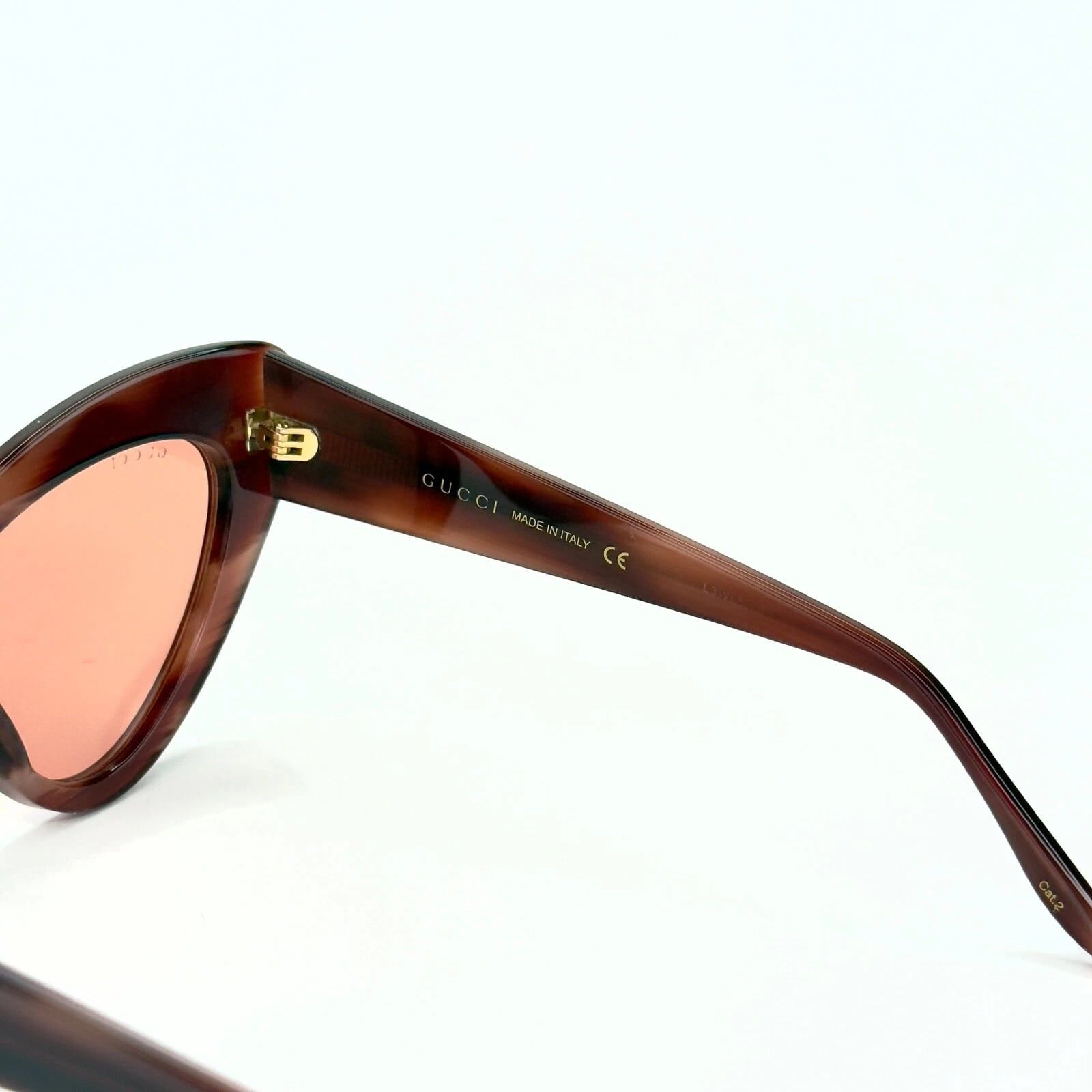 Gucci GUCCI Gg0895s 0895 Havana 004 Fashion Chunky Sunglasses Size ONE SIZE - 3 Thumbnail