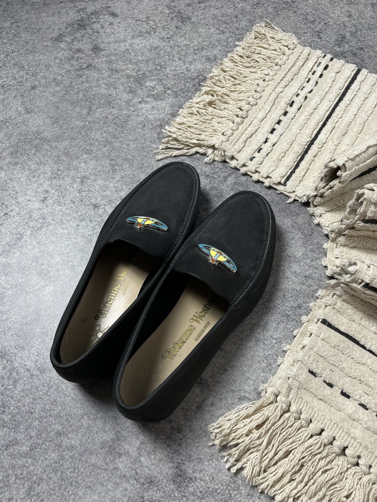 Vivienne Westwood 🔥00's Vivienne Westwood Orb Logo Loafers Shoes Y2k Size US 9 / EU 42 - 3 Thumbnail