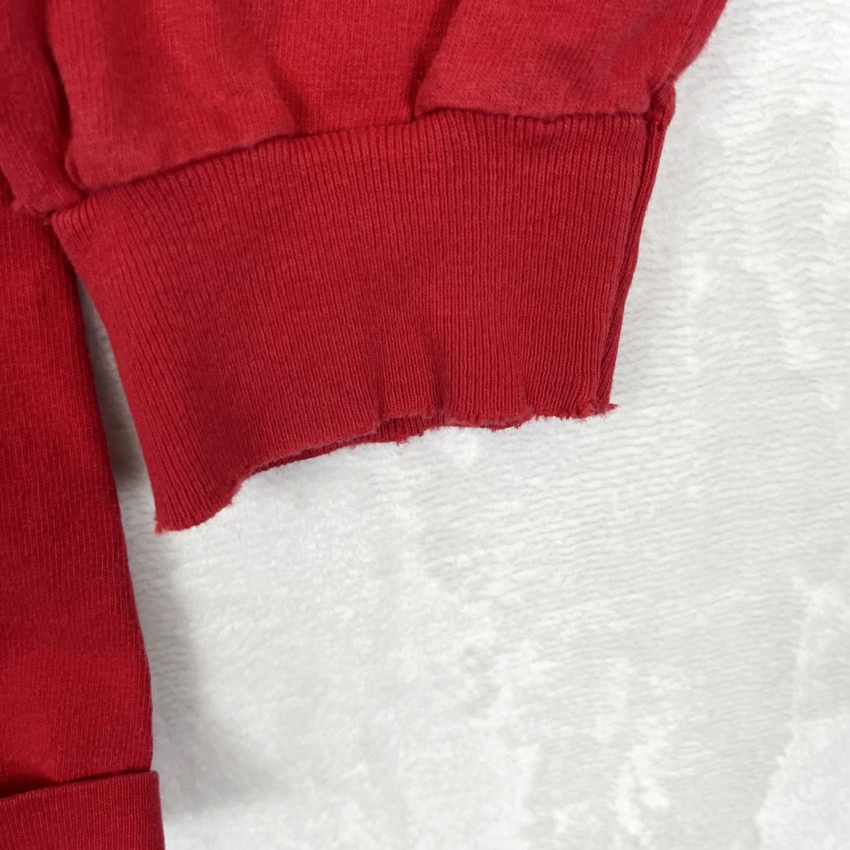 Vintage Vintage Santee Long Sleeve T-Shirt Mens Large Red Solid Made USA 90s Blank Size US L / EU 52-54 / 3 - 3 Thumbnail