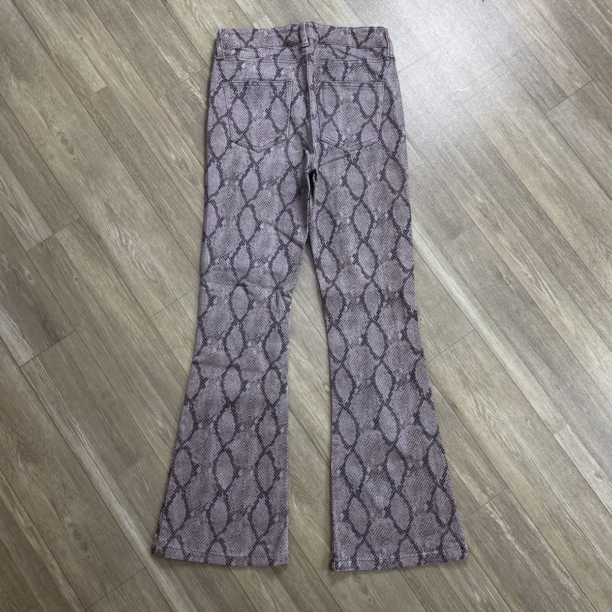 Hysteric Glamour × Japanese Brand Envym snake skin flare jeans pant Size US 26 / EU 42 - 7 Thumbnail