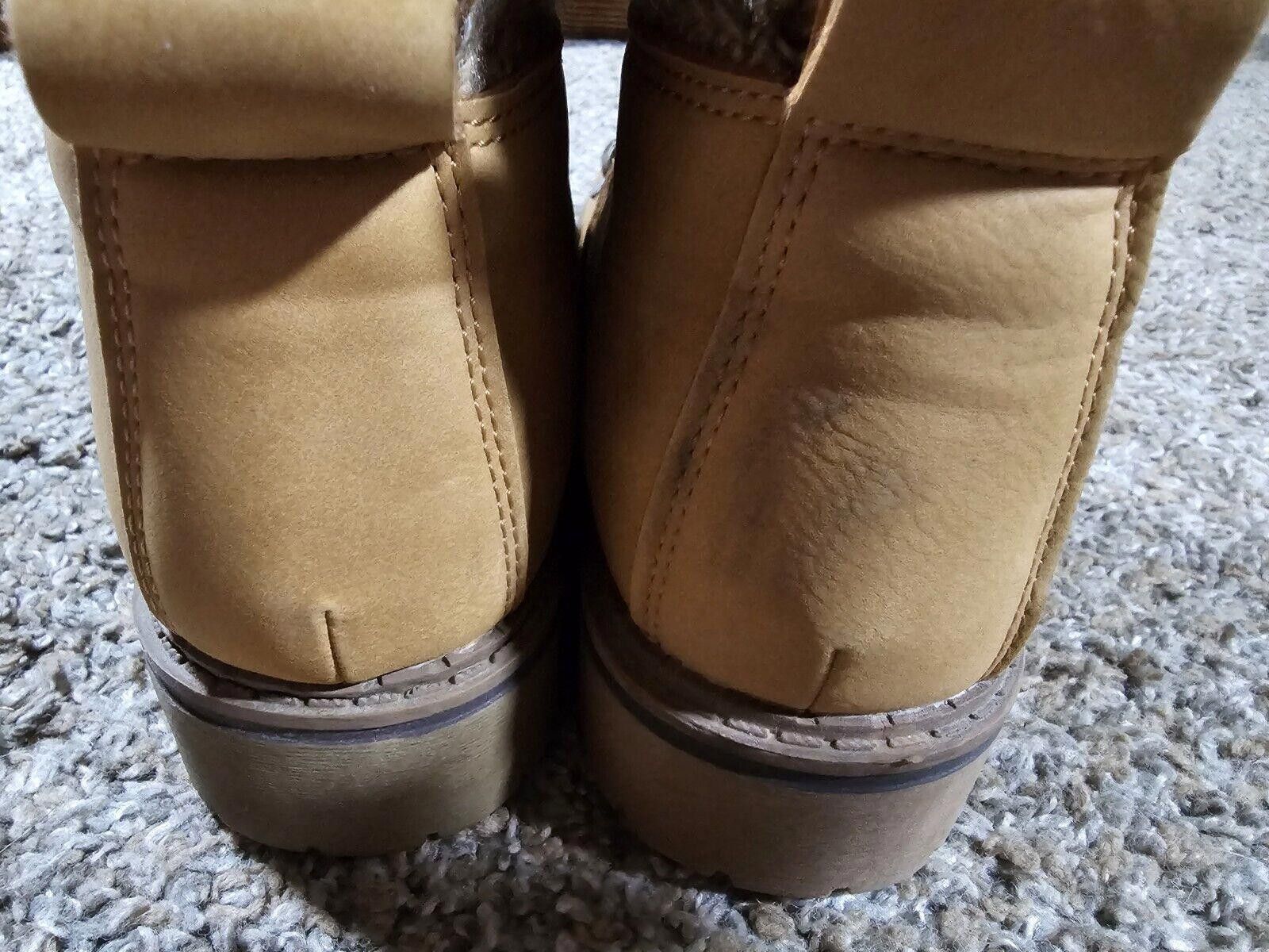 Designer Time and TRU Woman's Ankle Boots Brown Lace Up Size 7 1/2 Size US 7.5 / IT 37.5 - 4 Thumbnail