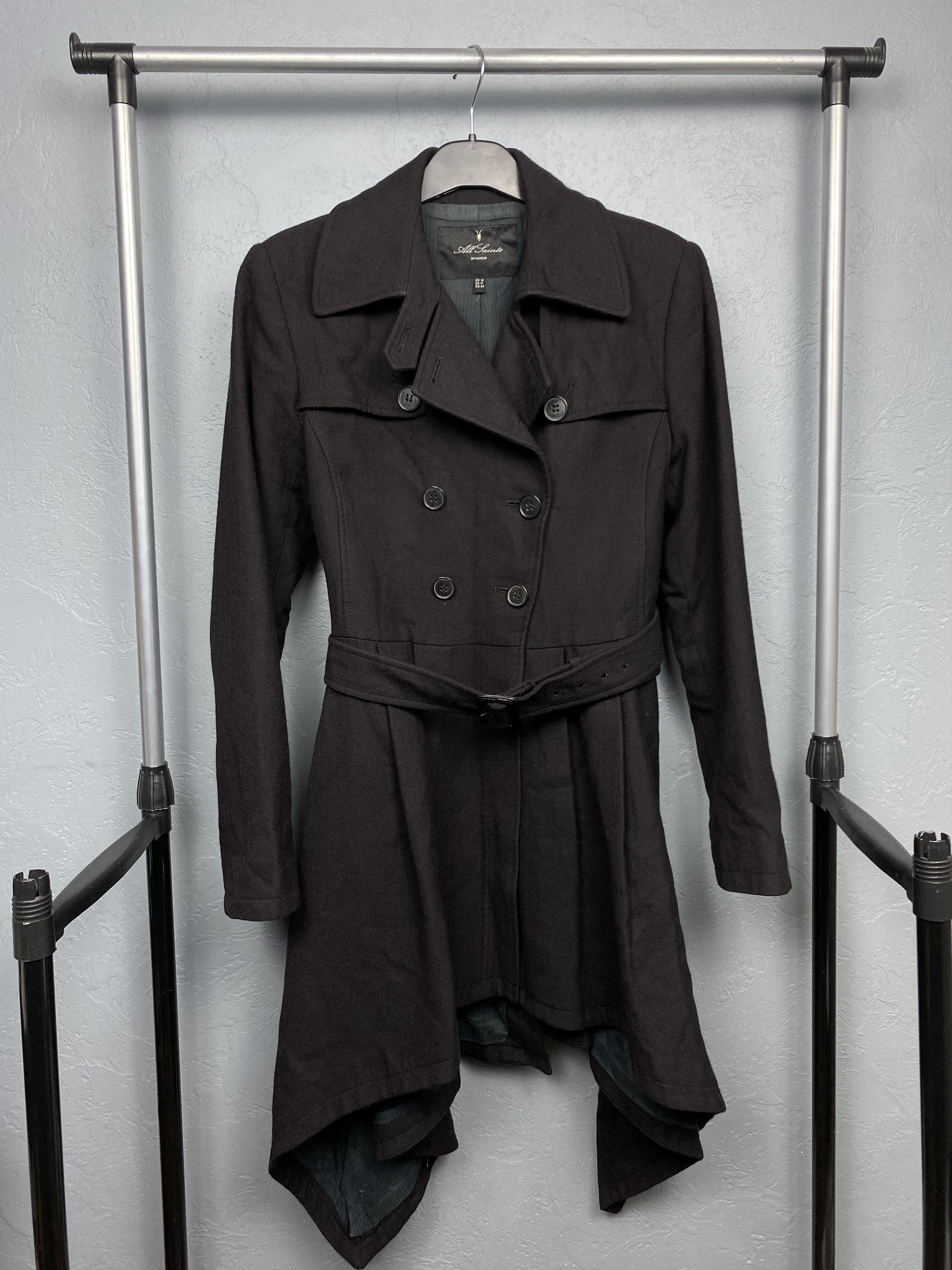 Allsaints Allsaints Womens Wool Coat Jacket Size XL / US 12-14 / IT 48-50 - 1 Thumbnail