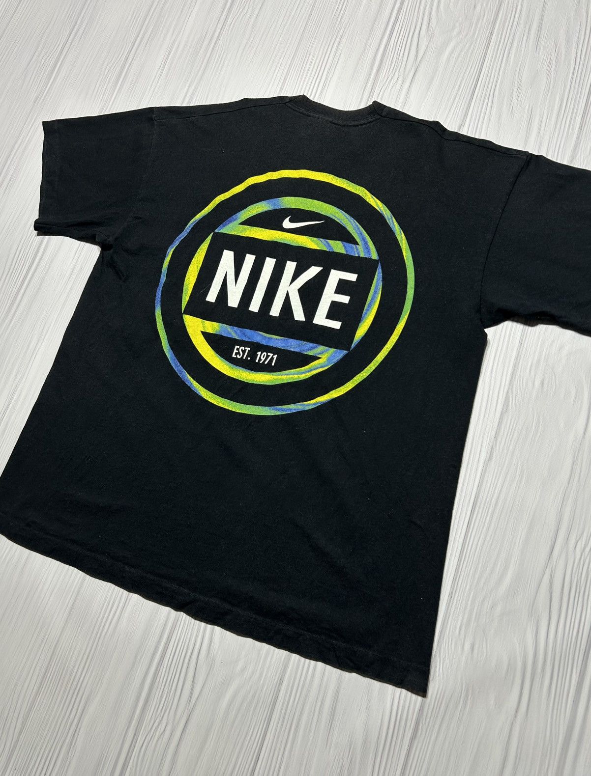 Nike Hype Vintage Nike Center Swoosh Tee 90s Size L Size US L / EU 52-54 / 3 - 2 Thumbnail