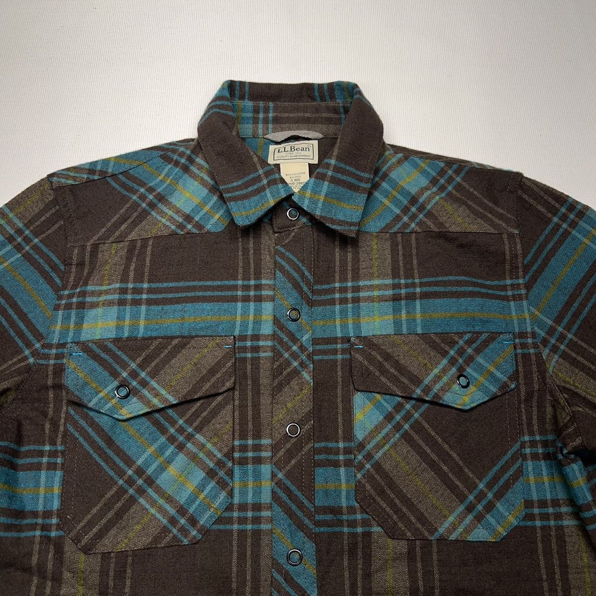 L.L. Bean L.L. Bean Flannel Shirt Plaid Brown Button Up Long Sleeve Size US S / EU 44-46 / 1 - 5 Thumbnail