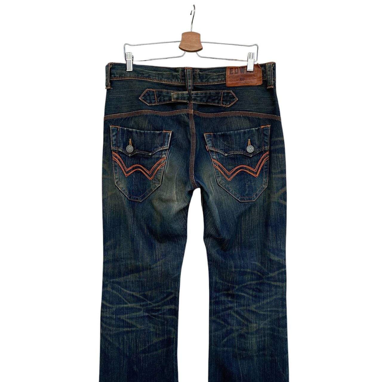 Edwin × Vintage FLARE EDWIN EXCLUSIVE MUDWASH CLAWMARK BUCKLE BACK BJ03-42 Size US 34 / EU 50 - 9 Thumbnail