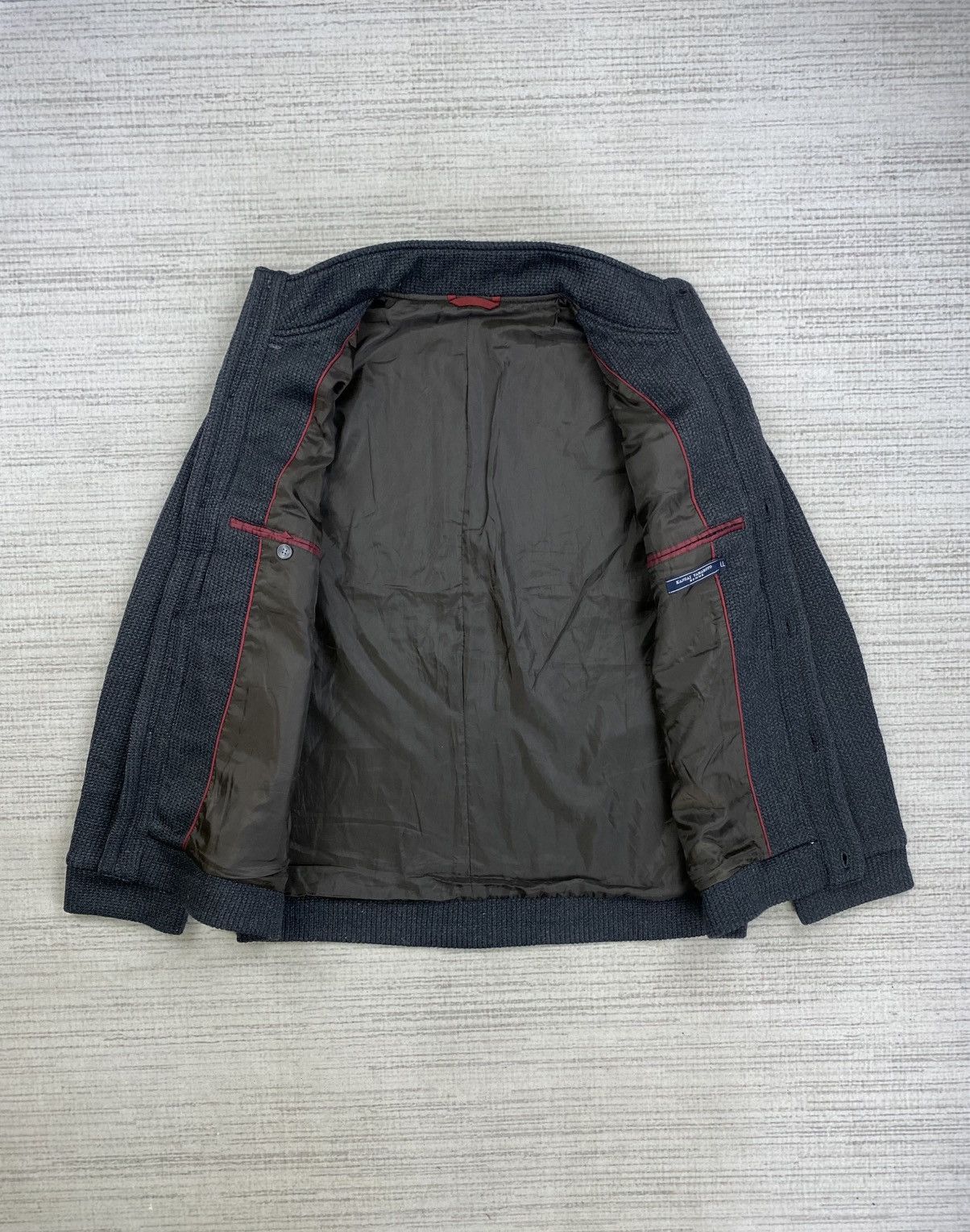Japanese Brand × Kansai Yamamoto Vintage 90s Kansai Yamamoto Homme Buttoned Knit Jacket Size US XL / EU 56 / 4 - 5 Thumbnail