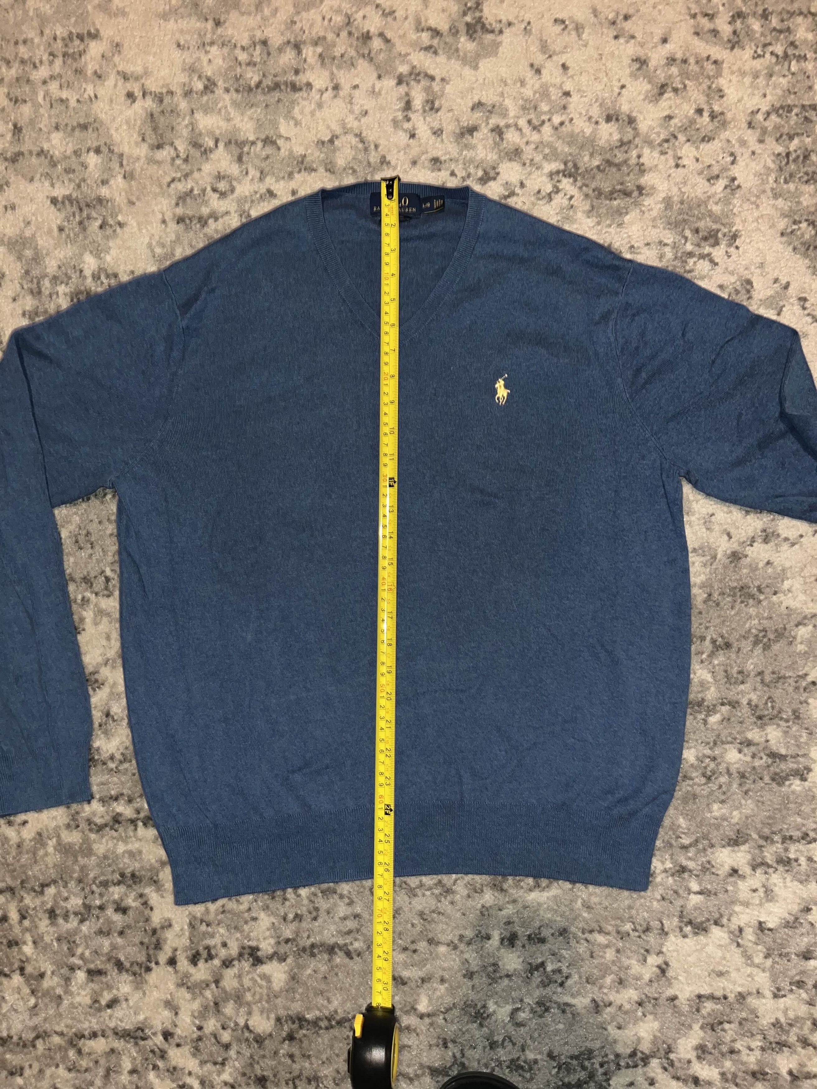 Polo Ralph Lauren Vintage Polo Ralph Lauren Knitted V Neck Sweater Size US L / EU 52-54 / 3 - 5 Thumbnail