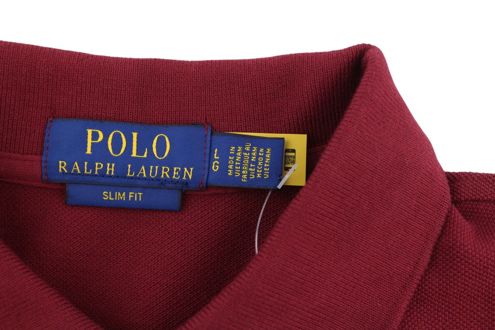 Polo Ralph Lauren SIM FIT L Burgundy Short Sleeve Polo Neck Logo 84524 Size US L / EU 52-54 / 3 - 5 Thumbnail