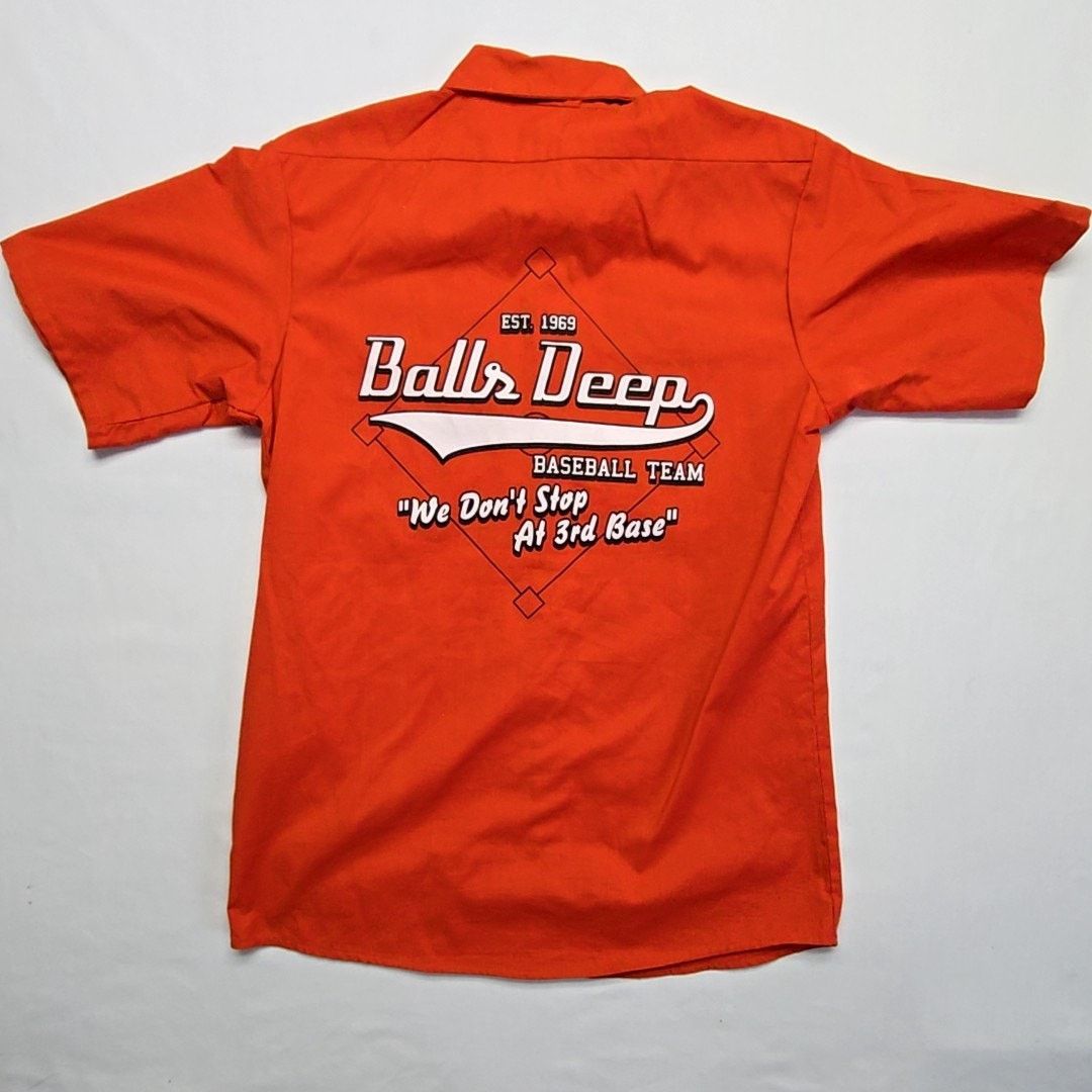 Other Humor Baseball Team Balls Deep Baseball Red M Button Up Size US M / EU 48-50 / 2 - 5 Thumbnail