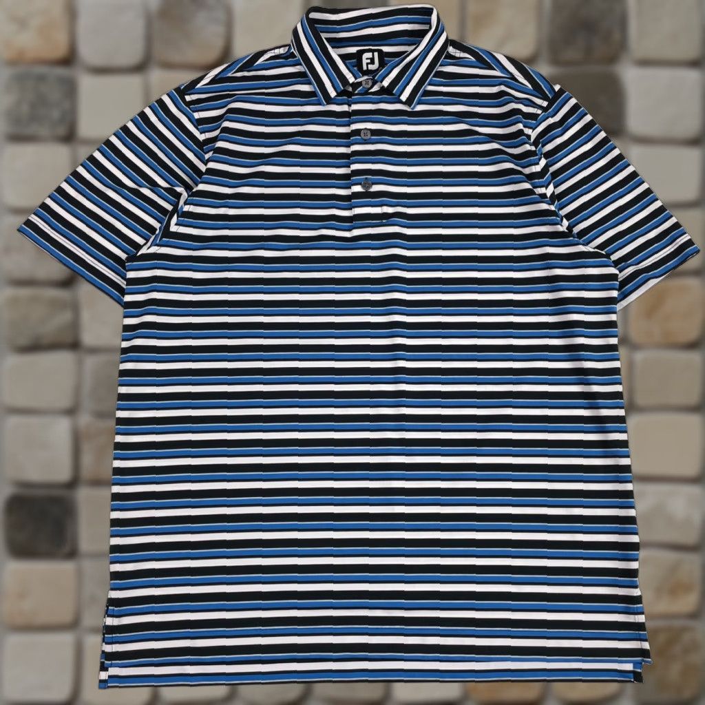 Footjoy FootJoy Polo Shirt Mens Large Blue Short Sleeve Stretch Golfing Outdoors Shirt Size US L / EU 52-54 / 3 - 1 Thumbnail