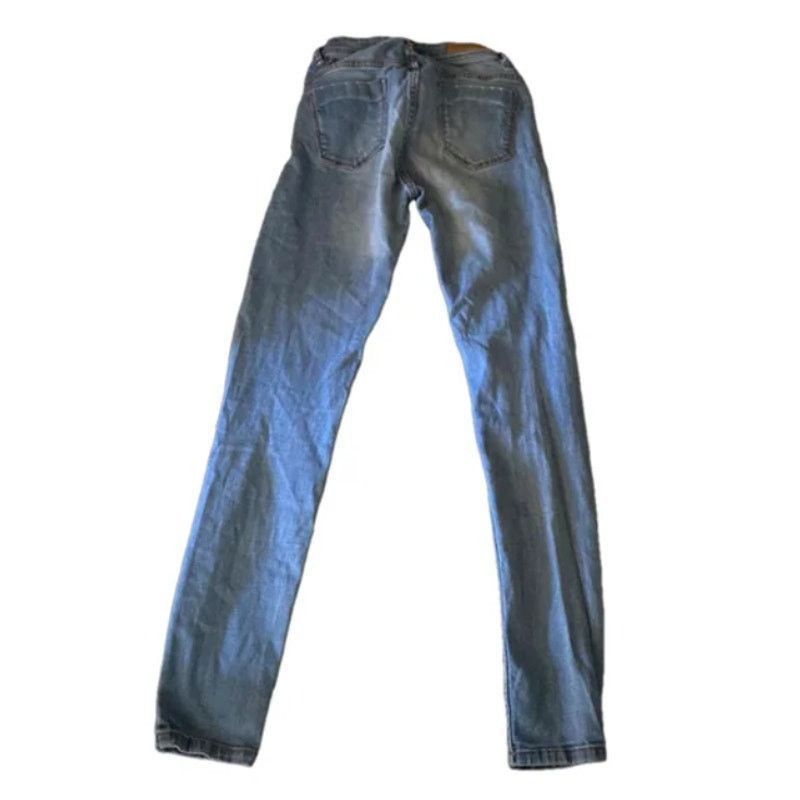 Other Blue Age Distressed Skinny Jeans Grunge Y2K Denim Size 5 Size 25" / US 0 / IT 36 - 6 Thumbnail