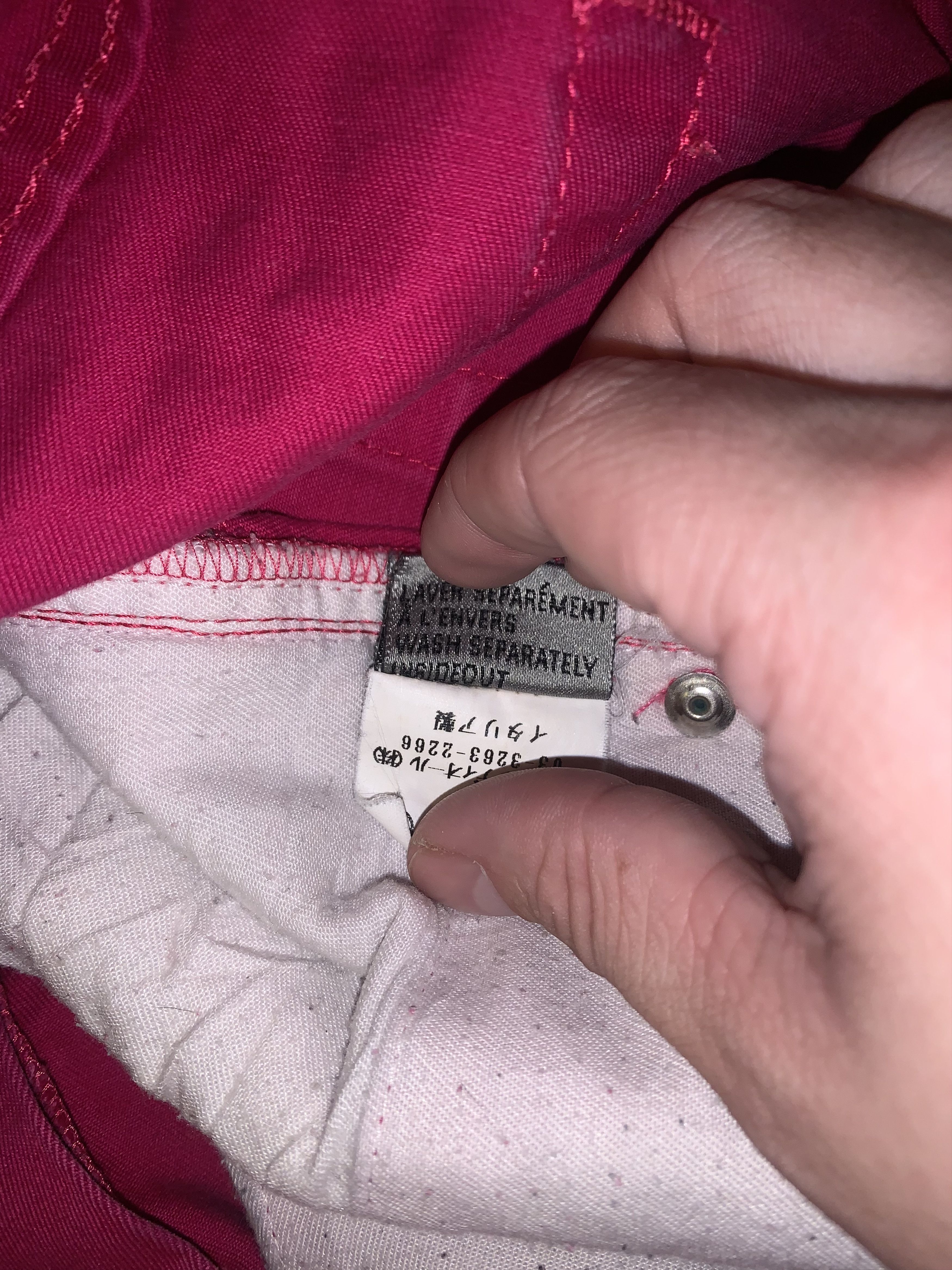 Dior SS05 Dior Homme Fuchsia Jeans Size US 33 - 17 Thumbnail
