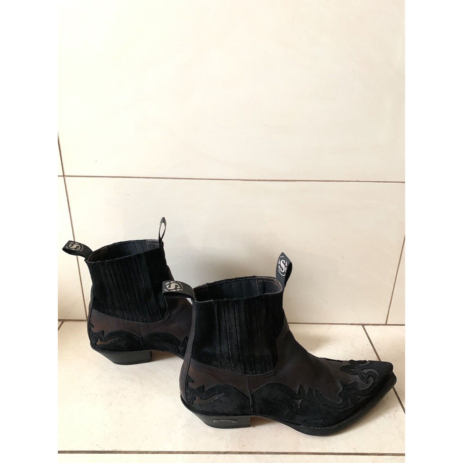 Sendra Men's SENDRA Cowboy Leather Boots Bronze EU 45 UK 10 US 10.5 Size US 10.5 / EU 43-44 - 13 Thumbnail