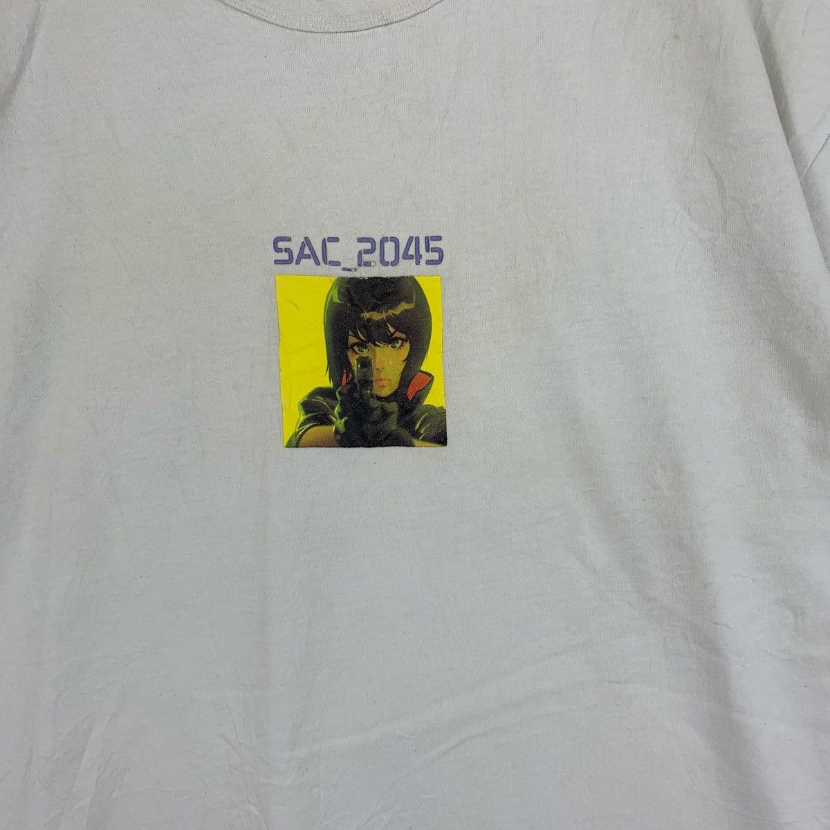 Vintage GU x GHOST IN THE SHELL SAC 2045 Anime Tee Shirt Top Movie Size US XL / EU 56 / 4 - 3 Thumbnail