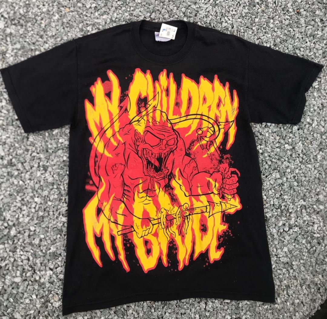 Band Tees 90s Single Stich Tee Mychildren Mybride Mad skeletal Punk Size US S / EU 44-46 / 1 - 1 Thumbnail