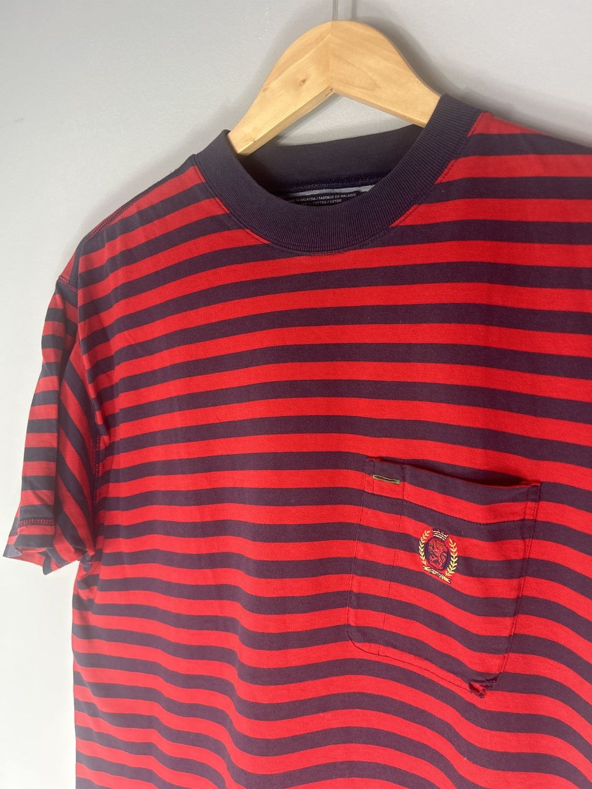 Tommy Hilfiger Vintage 90s Tommy Hilfiger Striped Pocket Tee Size US M / EU 48-50 / 2 - 2 Thumbnail