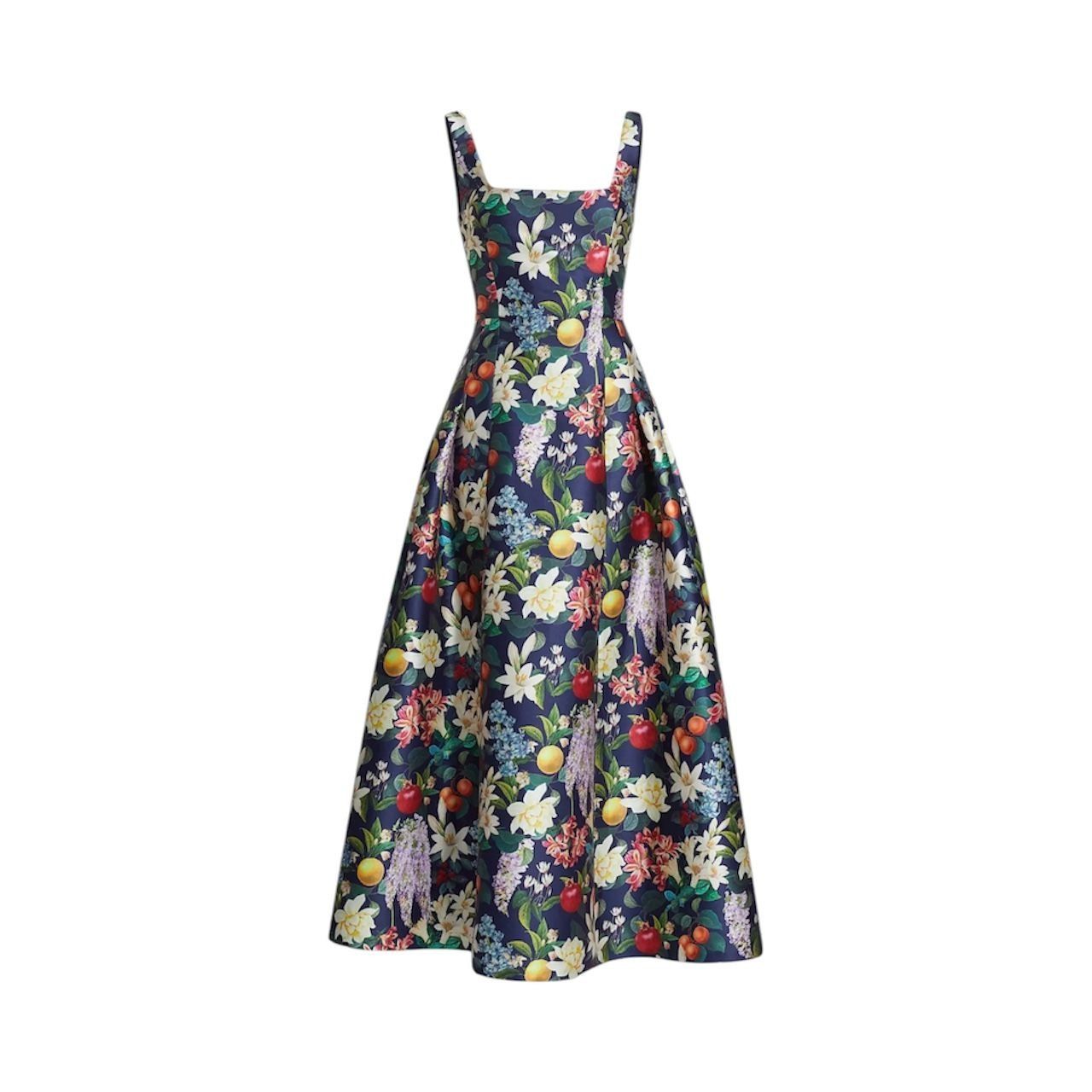 Sachin & Babi SACHIN & BABI Mia Fruit and Floral Print Cocktail Tea Length Size XS / US 0-2 / IT 36-38 - 2 Thumbnail