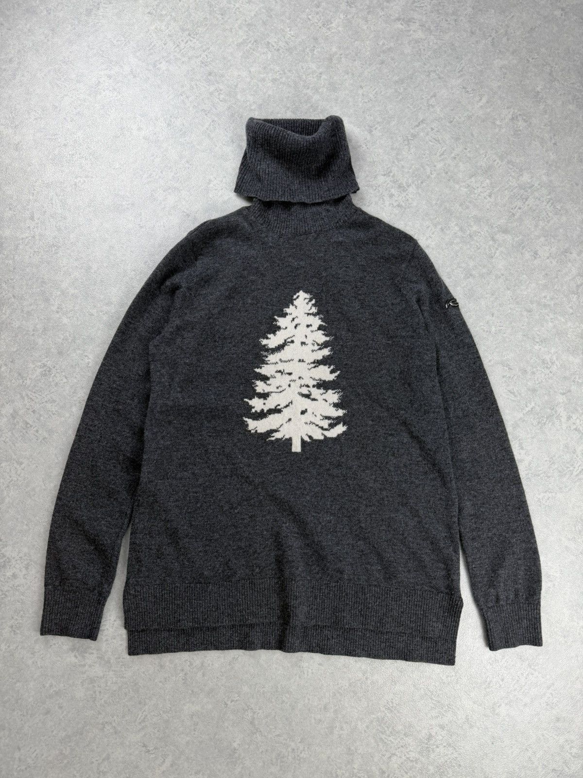 KJUS KJUS Wool Cashmere Turtleneck Sweater Tree Graphic Size S / US 4 / IT 40 - 1 Thumbnail