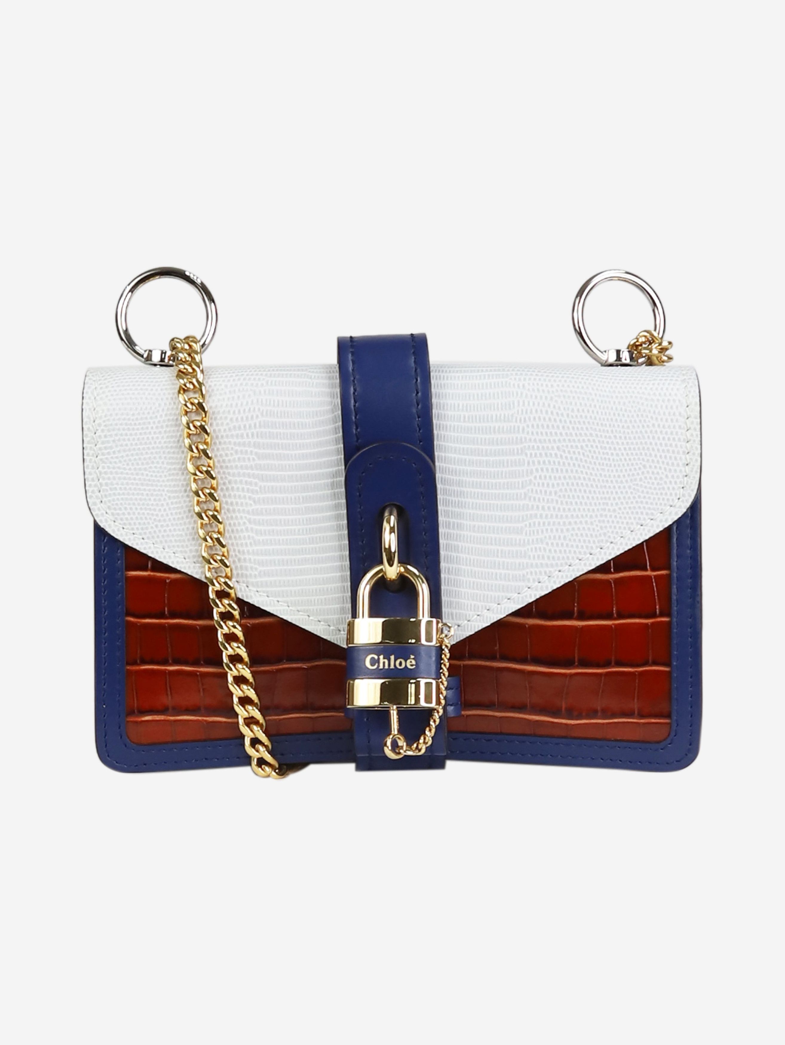 image of Chloe Multicolour Aby Day Chain Shoulder Bag, Women's