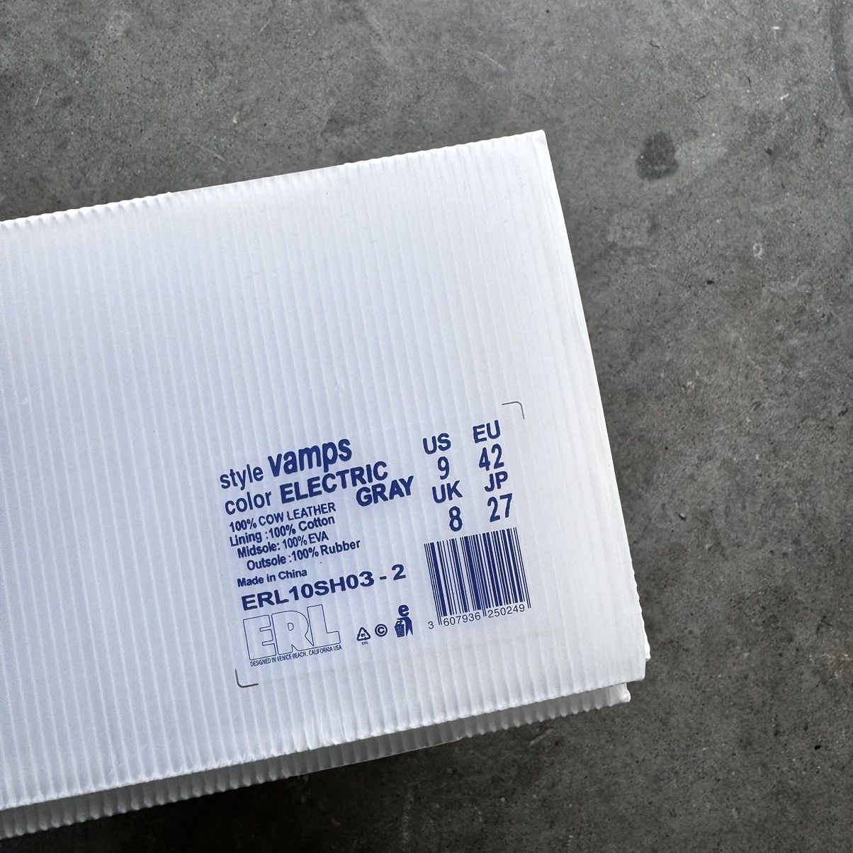 ERL Erl Vamp Sneakers Electric Gray NEW! | Grailed