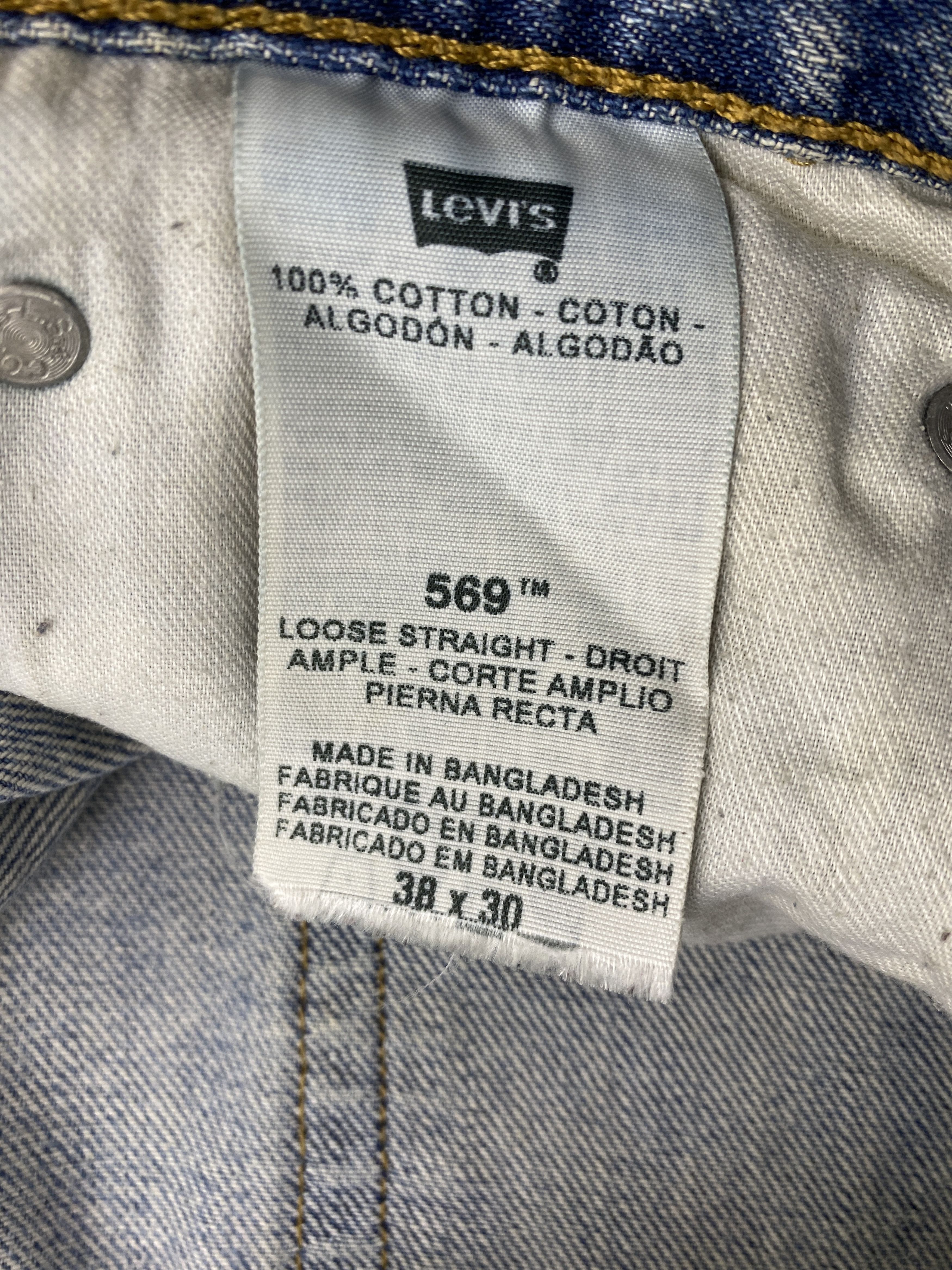 Levi's × Vintage Vintage Levis 569 Loose Straight Cut Jeans Size US 39 - 7 Thumbnail