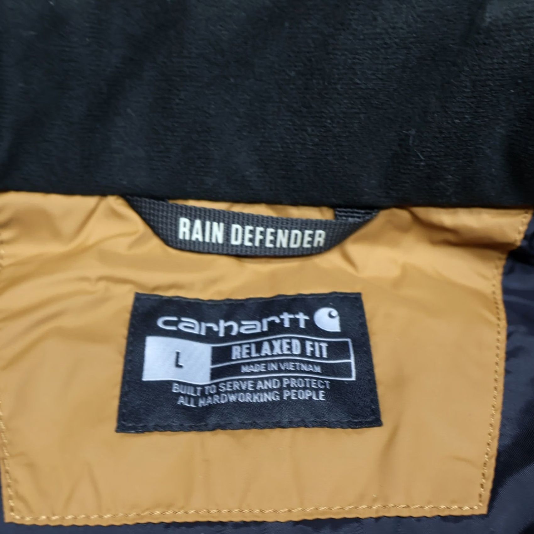 Carhartt Carhartt Vest Men Large Brown Lightweight Water Resistant Insulated LOGO Quilted Rain Defender Zip Pockets Stand-Up Collar Size US L / EU 52-54 / 3 - 5 Thumbnail