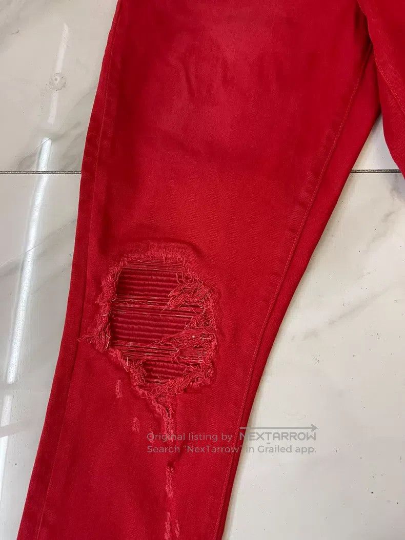 Amiri Amiri Size 30 red jeans Size US 30 / EU 46 - 4 Thumbnail
