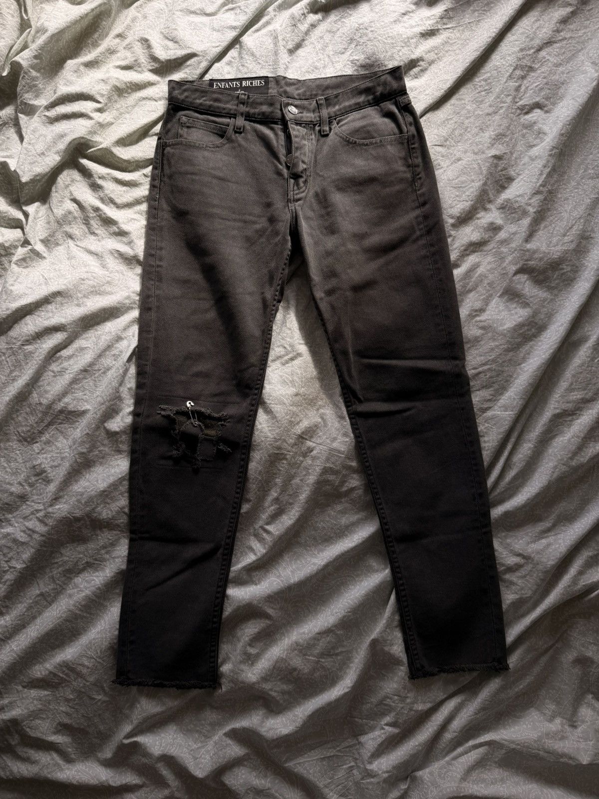 Enfants Riches Deprimes Distressed Safety Pin Jeans Size US 29 - 1 Thumbnail
