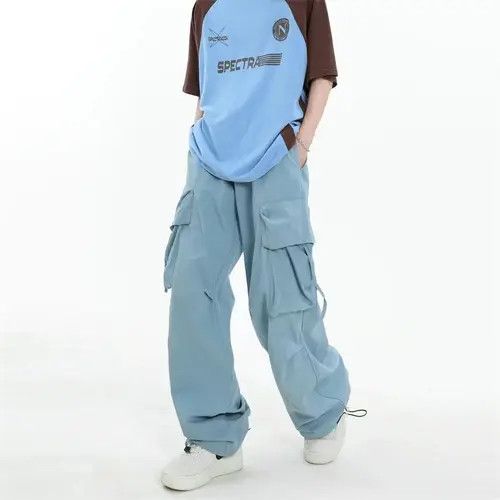 Japanese Brand Mizuki x Mint Retro High Street Hip Hop Loose Casual Pants Size US 31 - 3 Thumbnail