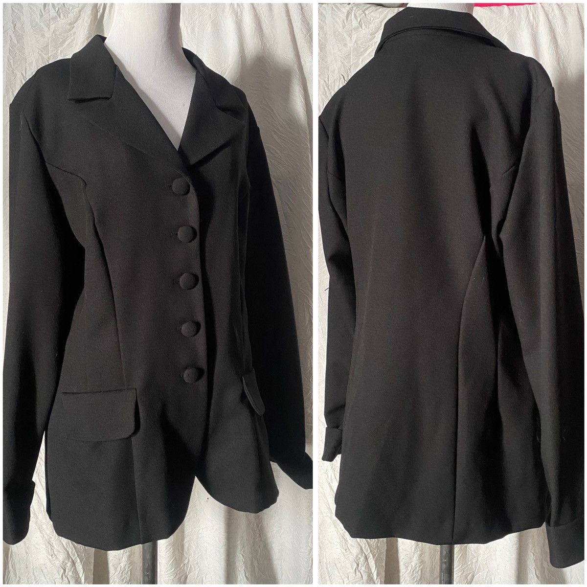 Vintage Maggie Lawrence, Vintage, Basic, Oversized Fitted Blazer Size ONE SIZE - 3 Thumbnail