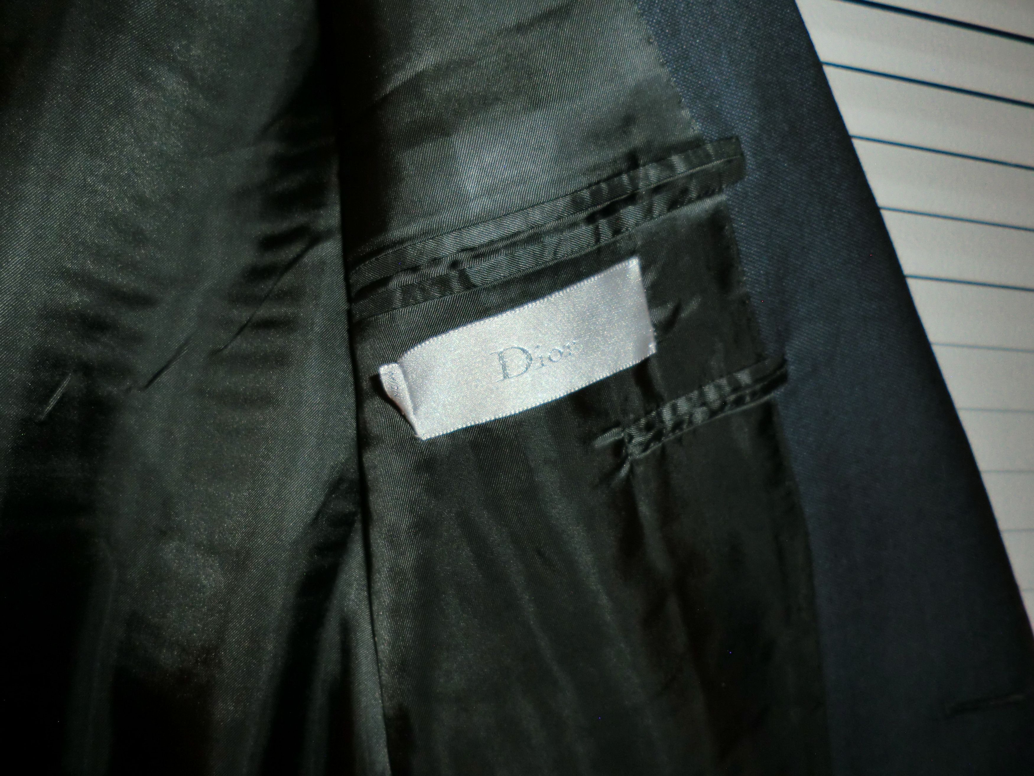 Dior Dior Homme Navy Blue One Button Blazer Size 40R - 13 Thumbnail