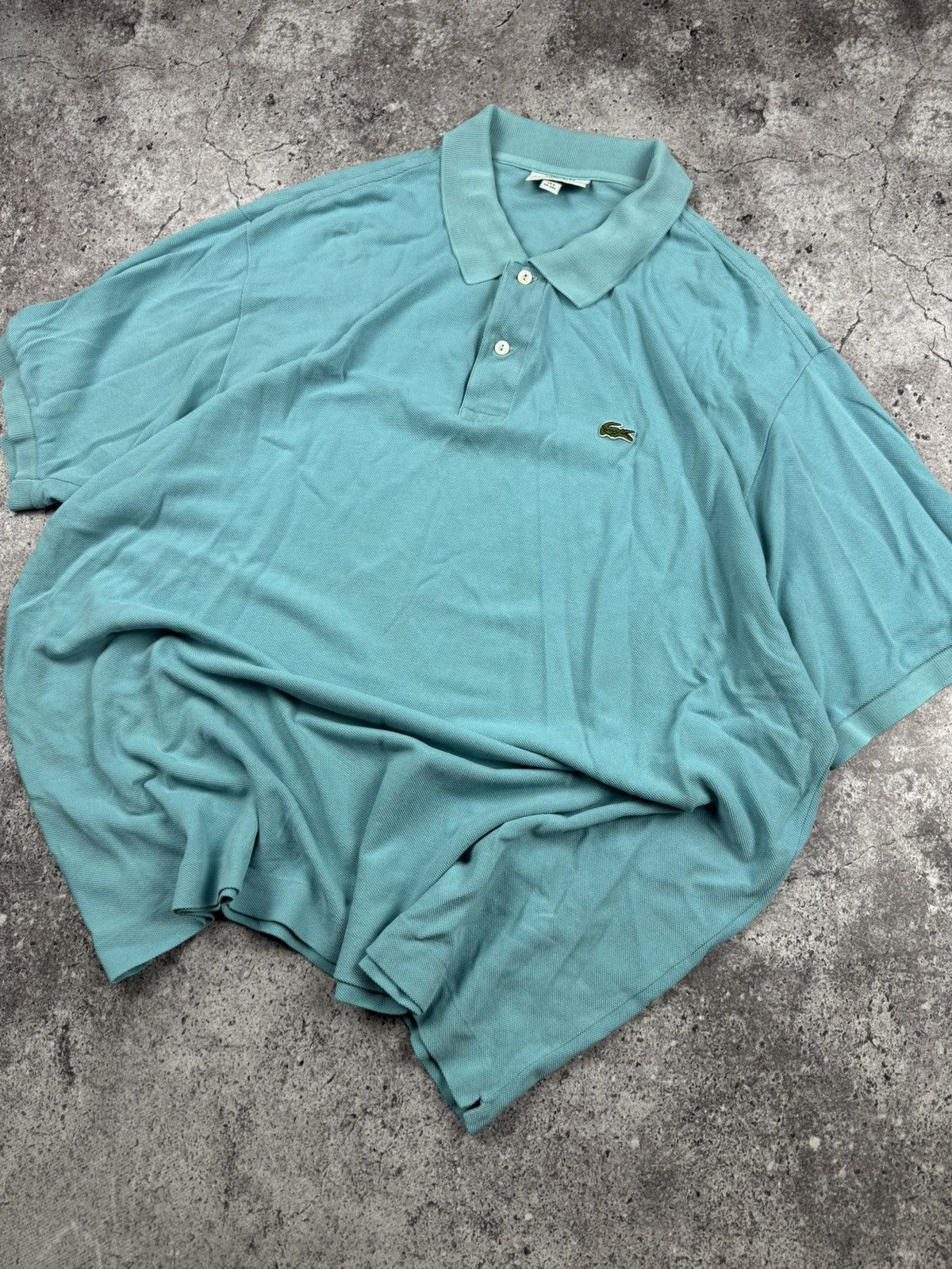 Lacoste × Vintage 🐊 LACOSTE VINTAGE Y2K POLO LONGSLEEVE BABY BLUE☺️ Size US XXL / EU 58 / 5 - 2 Thumbnail