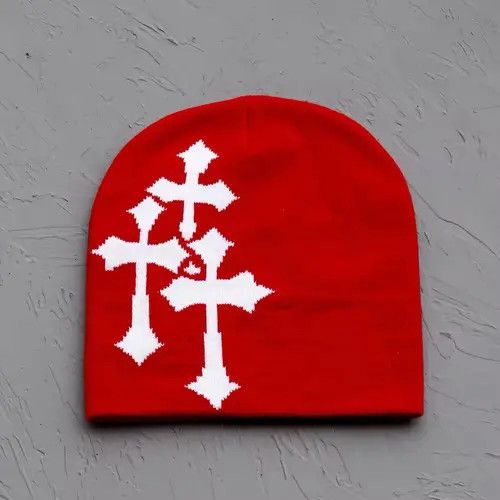 Japanese Brand Mitsuya x Kamon Cross Beanie Hat Size ONE SIZE - 1 Thumbnail