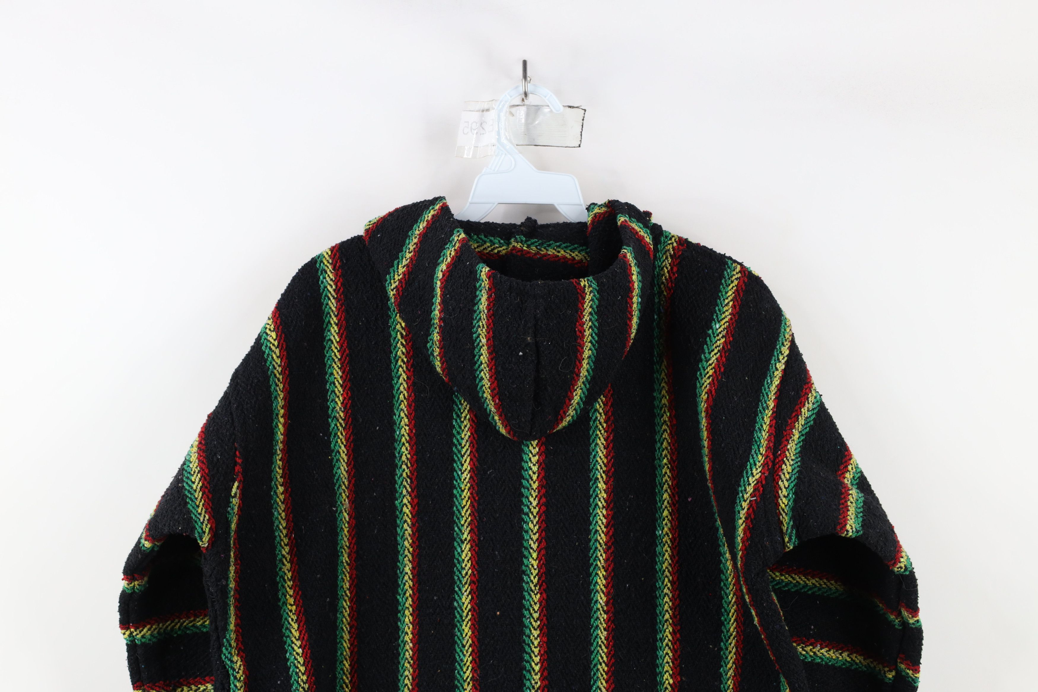 Vintage Vintage 90s Y2K Streetwear Striped Knit Drug Rug Hoodie Size US S / EU 44-46 / 1 - 12 Thumbnail