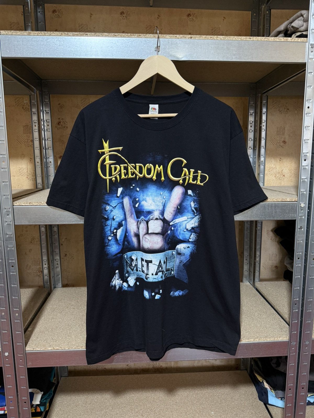 Band Tees × Vintage Vintage Freedom Call Metal European Tour 2019 Rock T-Shirt Size US XL / EU 56 / 4 - 1 Thumbnail