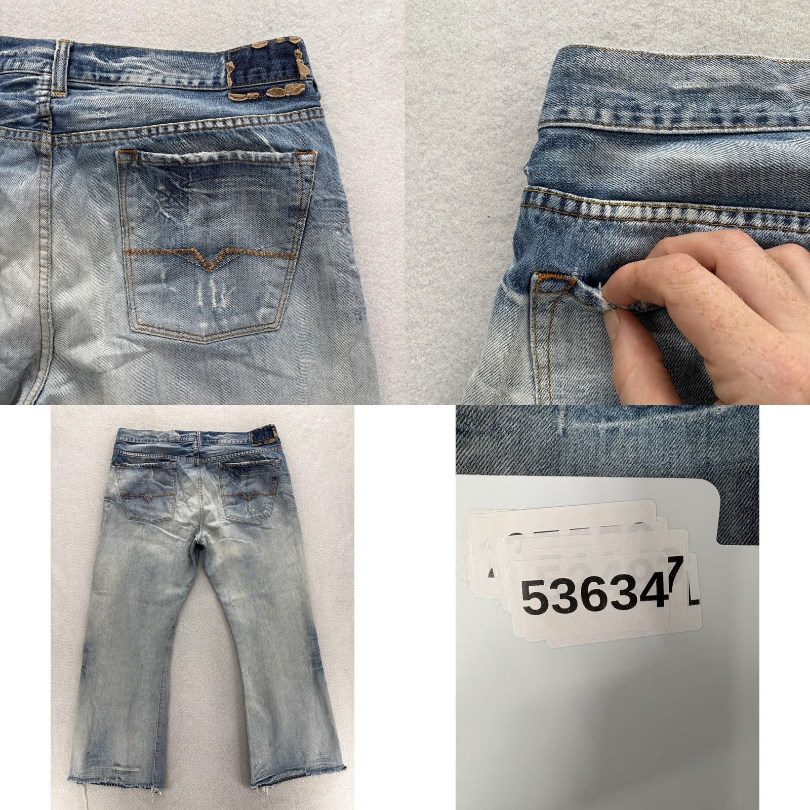 Guess Guess The Cliff Loose Fit Jeans Mens 38x30 Blue Light Wash Distressed Denim Y2K Size US 38 / EU 54 - 9 Thumbnail
