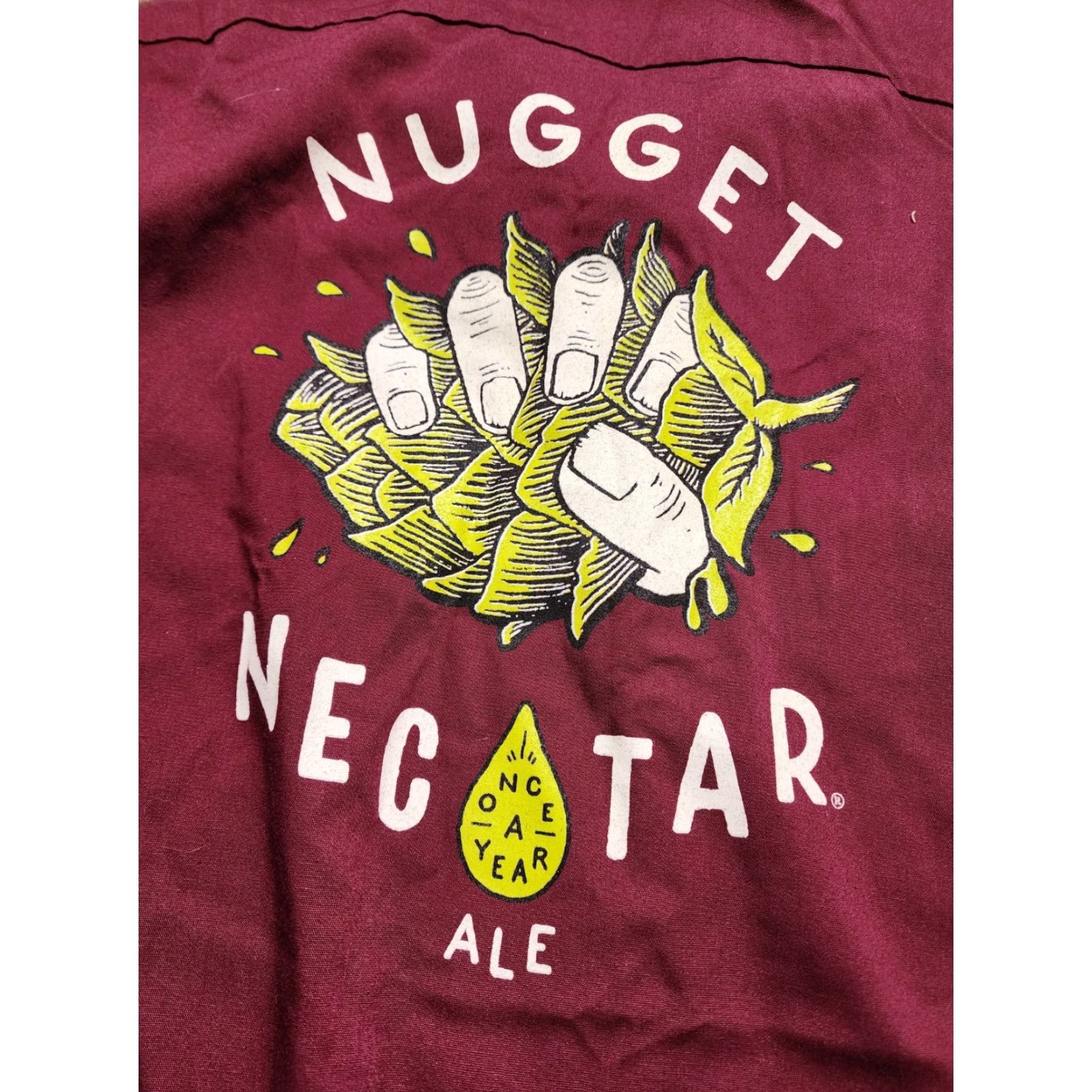 Vintage Vintage Cintas Mechanic Racing Polo Shirt Men M Burgundy 90s Deli Employee Nugget Nectar Ale Size US M / EU 48-50 / 2 - 3 Thumbnail
