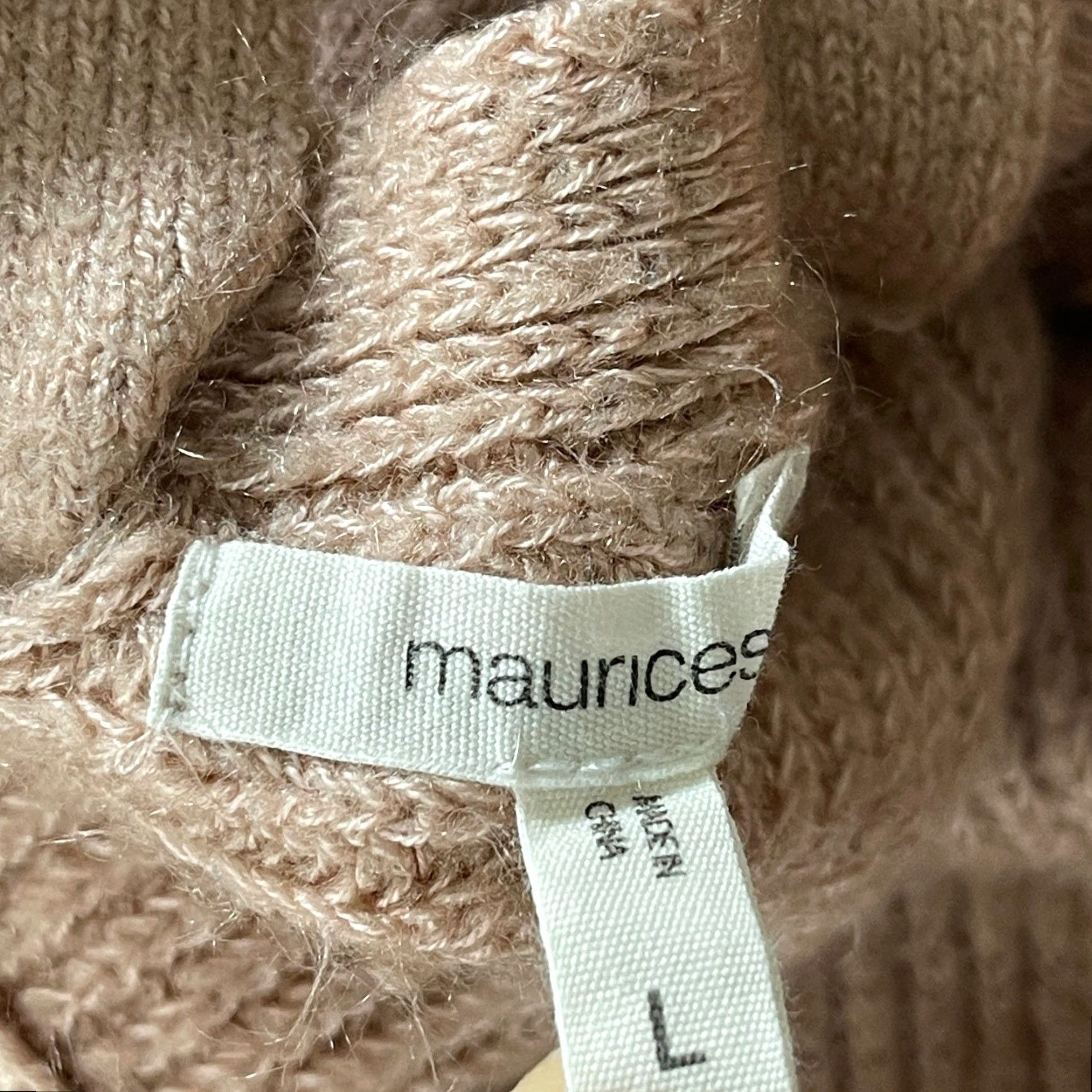 Vintage Maurices Cardigan L Pink Criss Cross Back Open Front Soft Balletcore Boho Shirt Womens L Blush Pink Cardigan Size L / US 10 / IT 46 - 6 Thumbnail