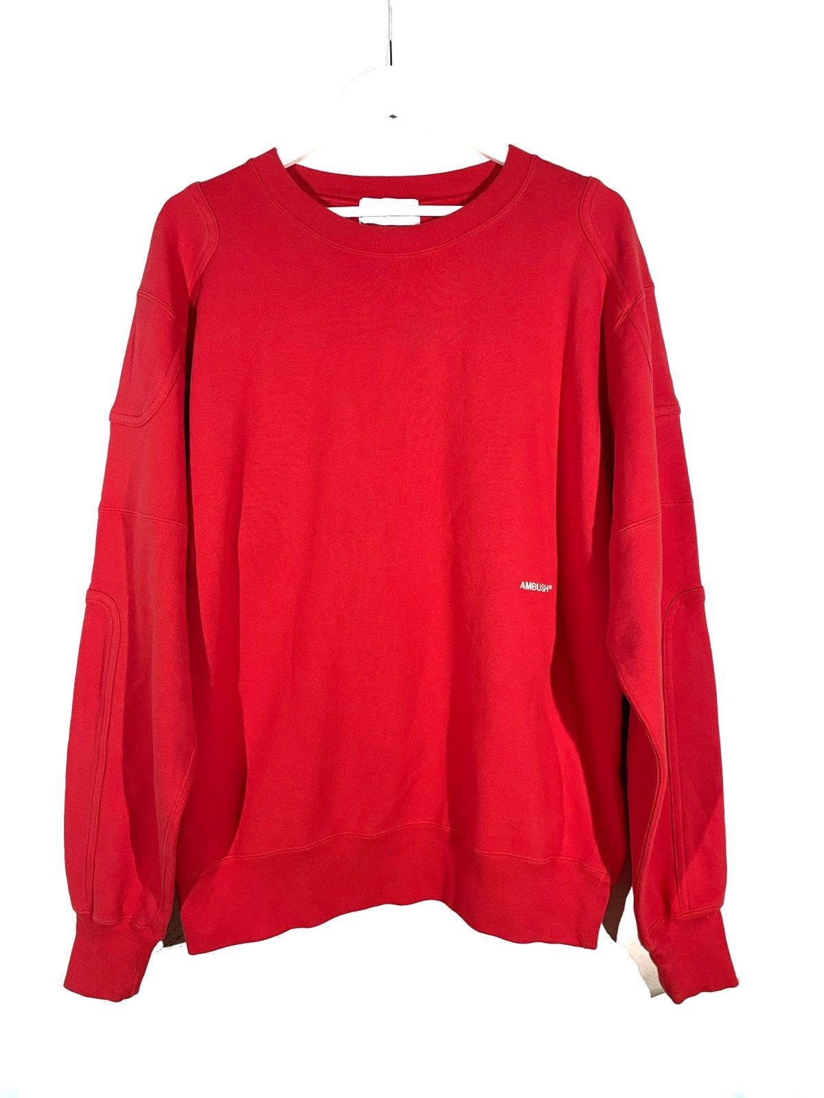 Ambush Design Ambush Red Men Basic Sweatshirt Embroidery Logo Size L Japan Size US L / EU 52-54 / 3 - 1 Thumbnail