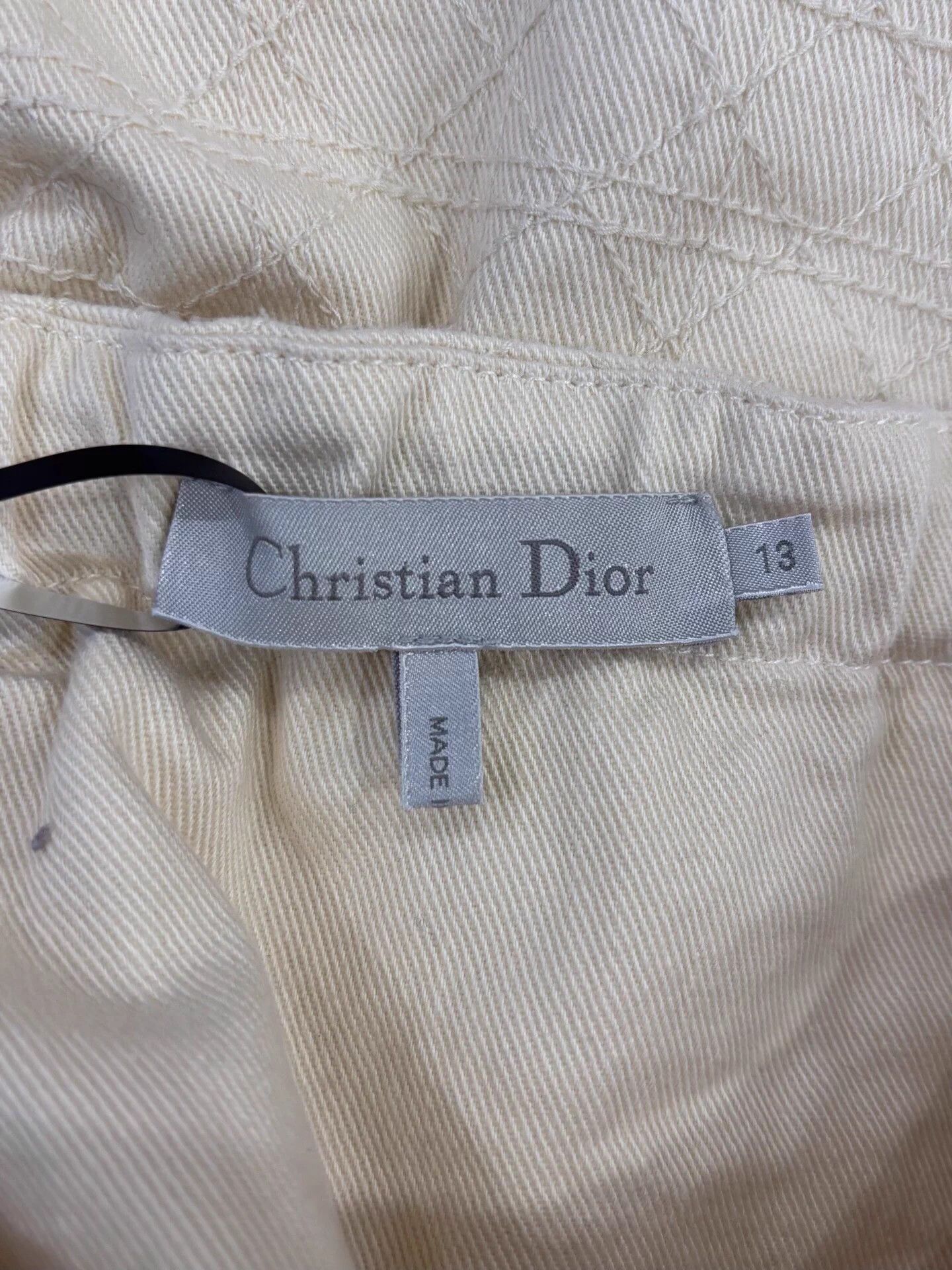 Dior Dior Kids Beige Skirt Gold Button 13Y Size 22" - 4 Thumbnail