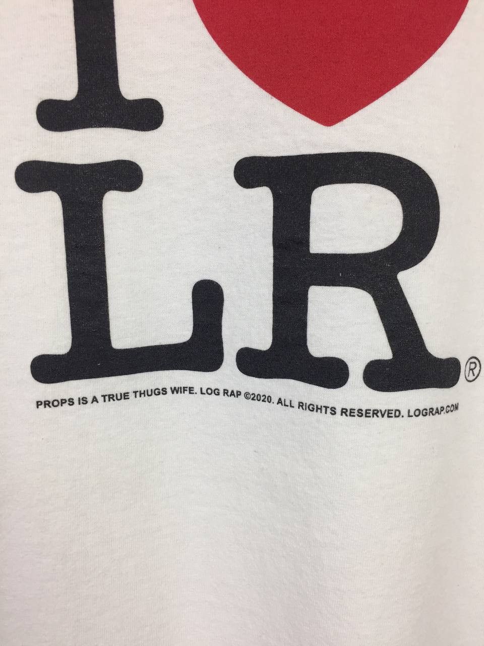 Japanese Brand Vtg 90s 00s Log Rap "I Love LR" Japan Streetwear Tee Size US XL / EU 56 / 4 - 4 Thumbnail