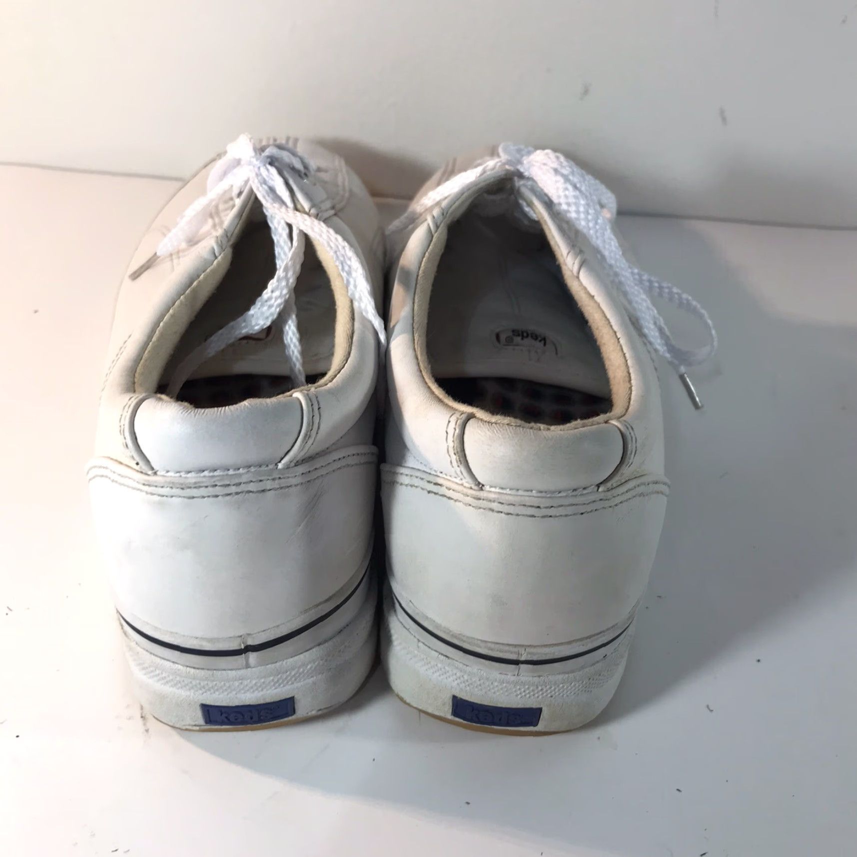 Keds Keds White Leather Sneakers Womens Size 8.5 Lace-Up Athletic Classic Size US 8.5 / IT 38.5 - 3 Thumbnail