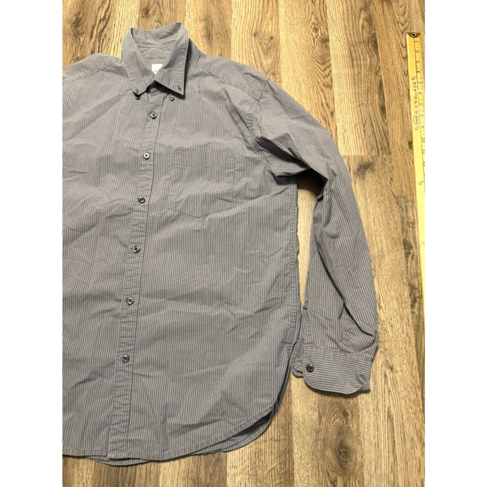 Old Navy Old Navy Shirt Men Medium Gray Long Sleeve Button Up Shirt Size US M / EU 48-50 / 2 - 4 Thumbnail