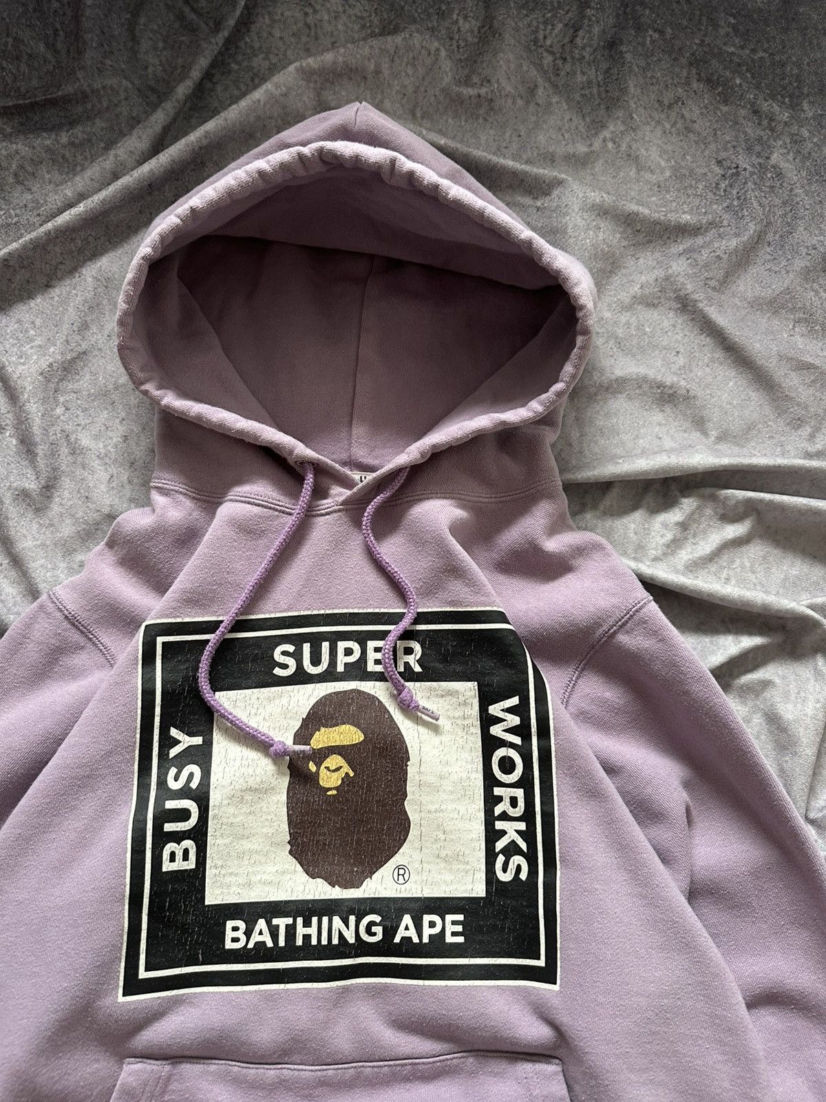 Bape BAPE Busy Super Works Pullover Hoodie Pink Size L Size US L / EU 52-54 / 3 - 7 Thumbnail