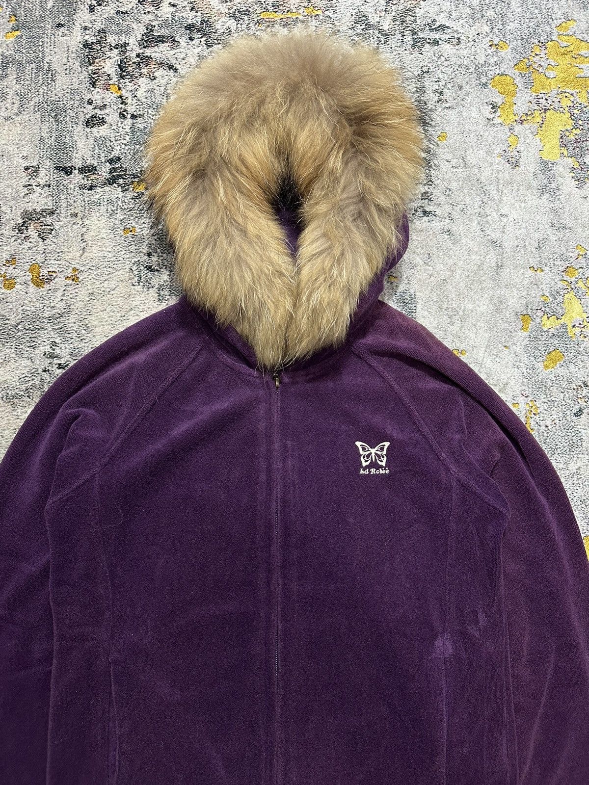 20471120 LA ROSE FUR ZIP HOODIE IFSIXWASNINE LGB STYLE Size S / US 4 / IT 40 - 3 Thumbnail