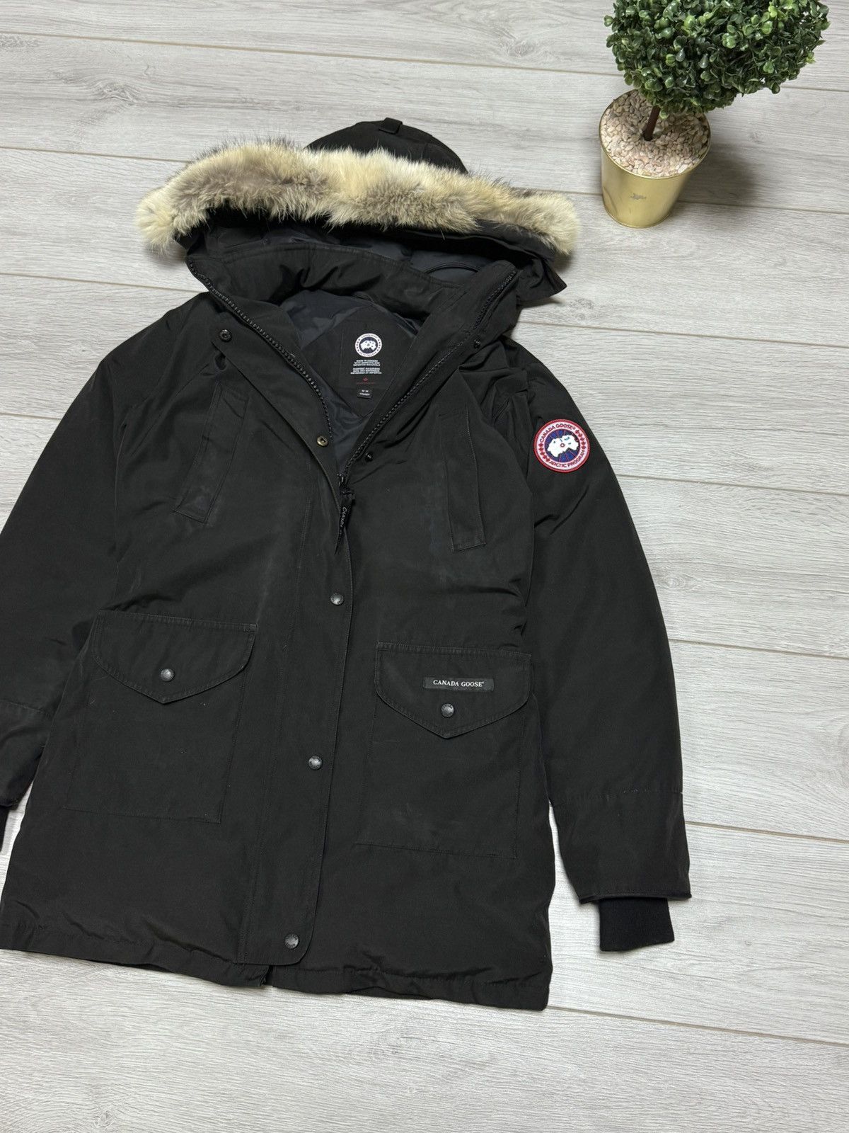 Canada Goose × Vetements Canada Goose Trillium Parka down jacket hood Coyote fur Size M / US 6-8 / IT 42-44 - 10 Thumbnail